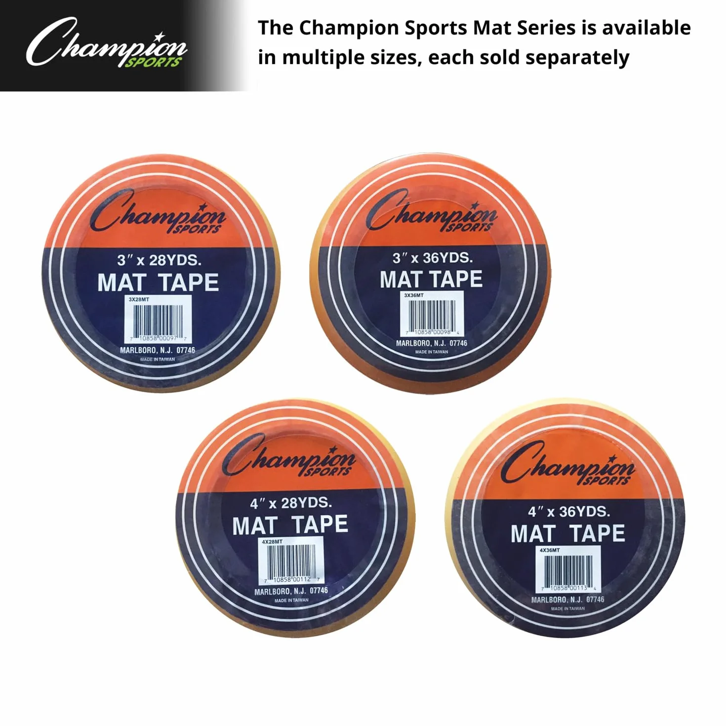 Champion Sports Tappetino per Pavimenti con Nastro Trasparente