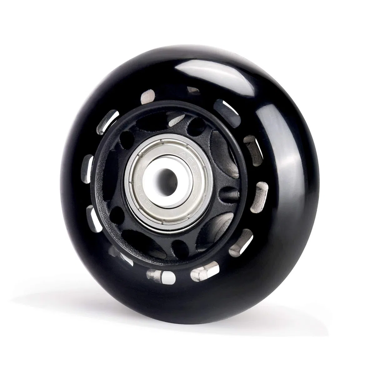 Ruote di Ricambio per Pattini in Linea, Ruote per Pattinaggio Indoor 82-88A con Cuscinetti ABEC-7, Ruote per Bagagli, Ruote da Allenamento per Scooter - Nere