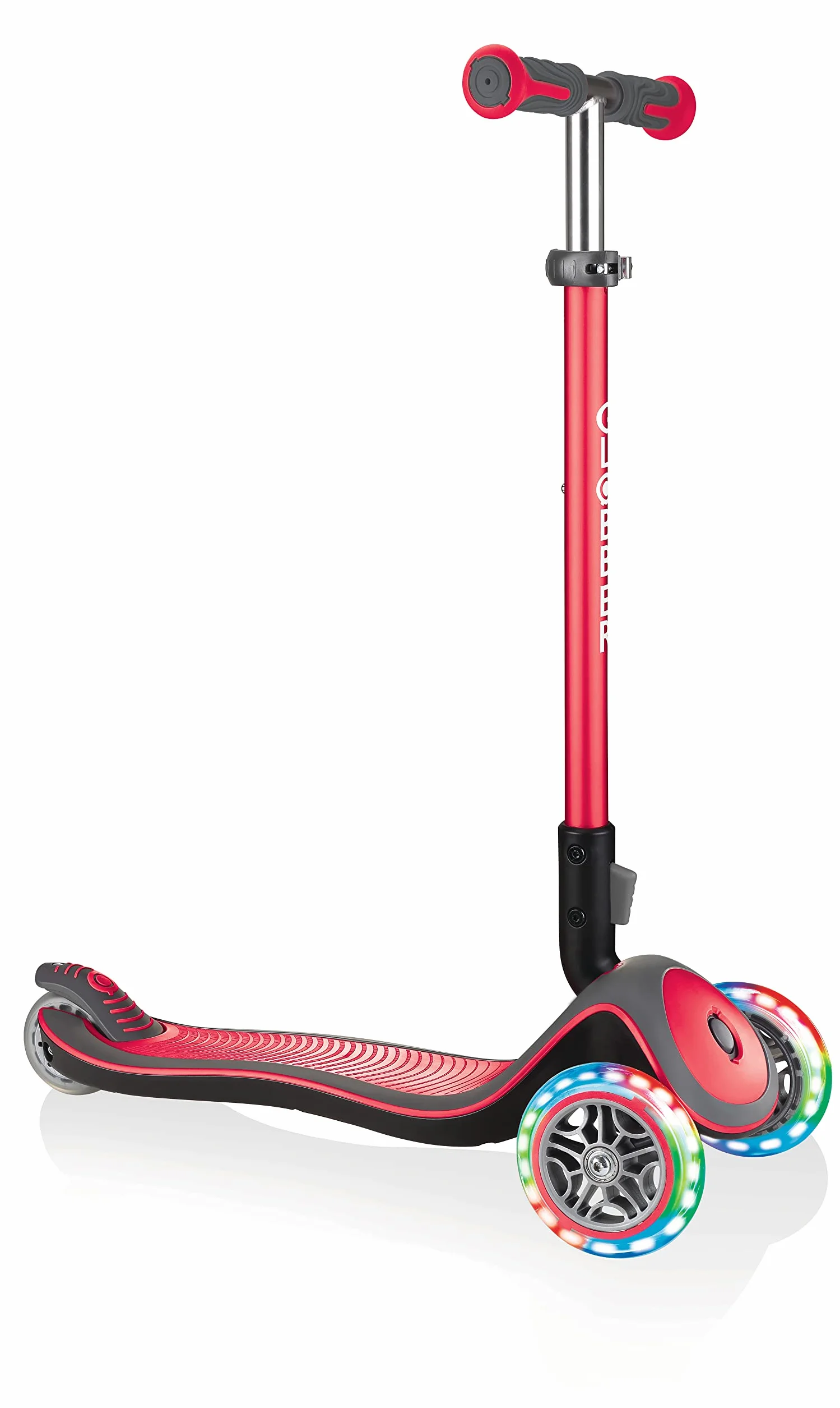 Globber Elite Deluxe Lights Light Up 3-Wheeled Complete Scooter - Ideal for Children 3+