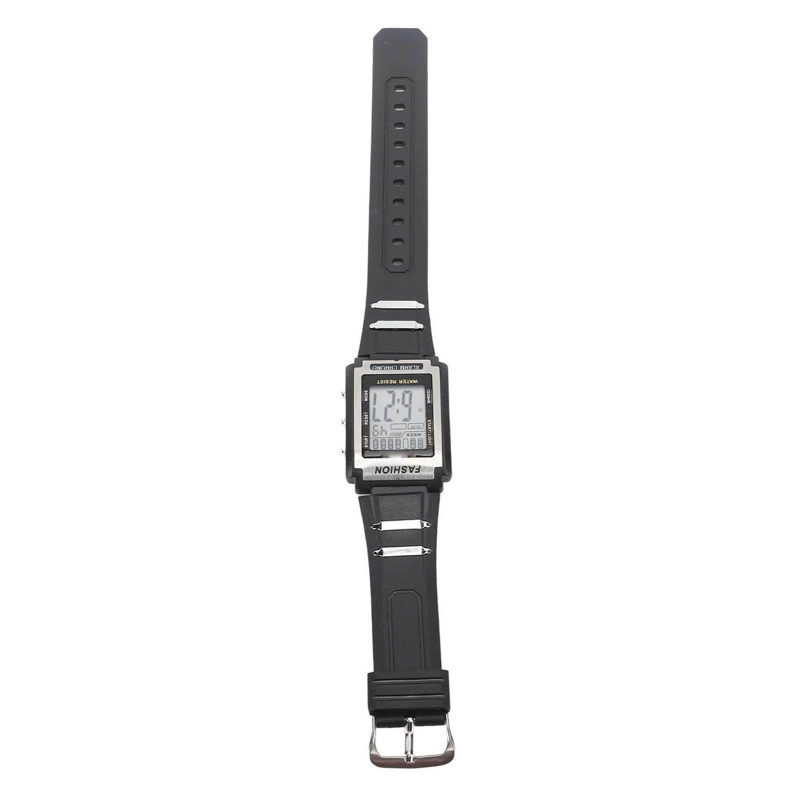 Orologio Sportivo Digitale Impermeabile Nuoto Cronografo Rettangolare Multifunzionale Grande Schermo