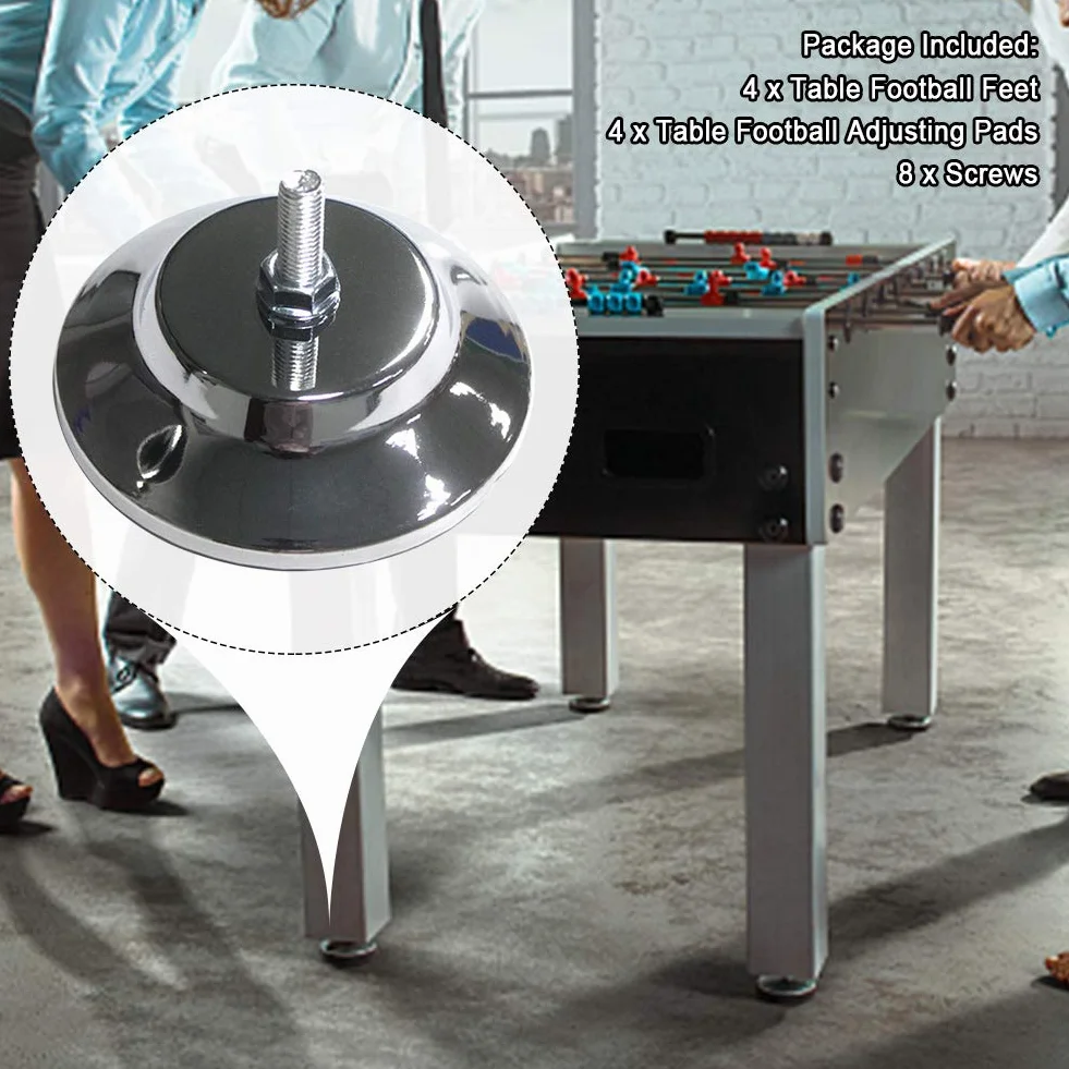 Piedini di livellamento per biliardo in acciaio inox regolabili