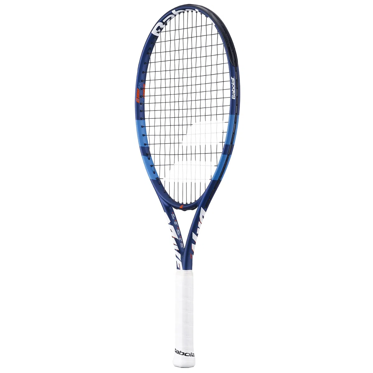 Babolat, Racchetta da Tennis Modello Drive Junior, TU, Bianco/Blu, Leggera, Grip Progettato per Mani Piccole, Piano di Corda 16x19 Aperto 16x17, in Grafite e Alluminio, Ideale per Bambini 125-135 cm