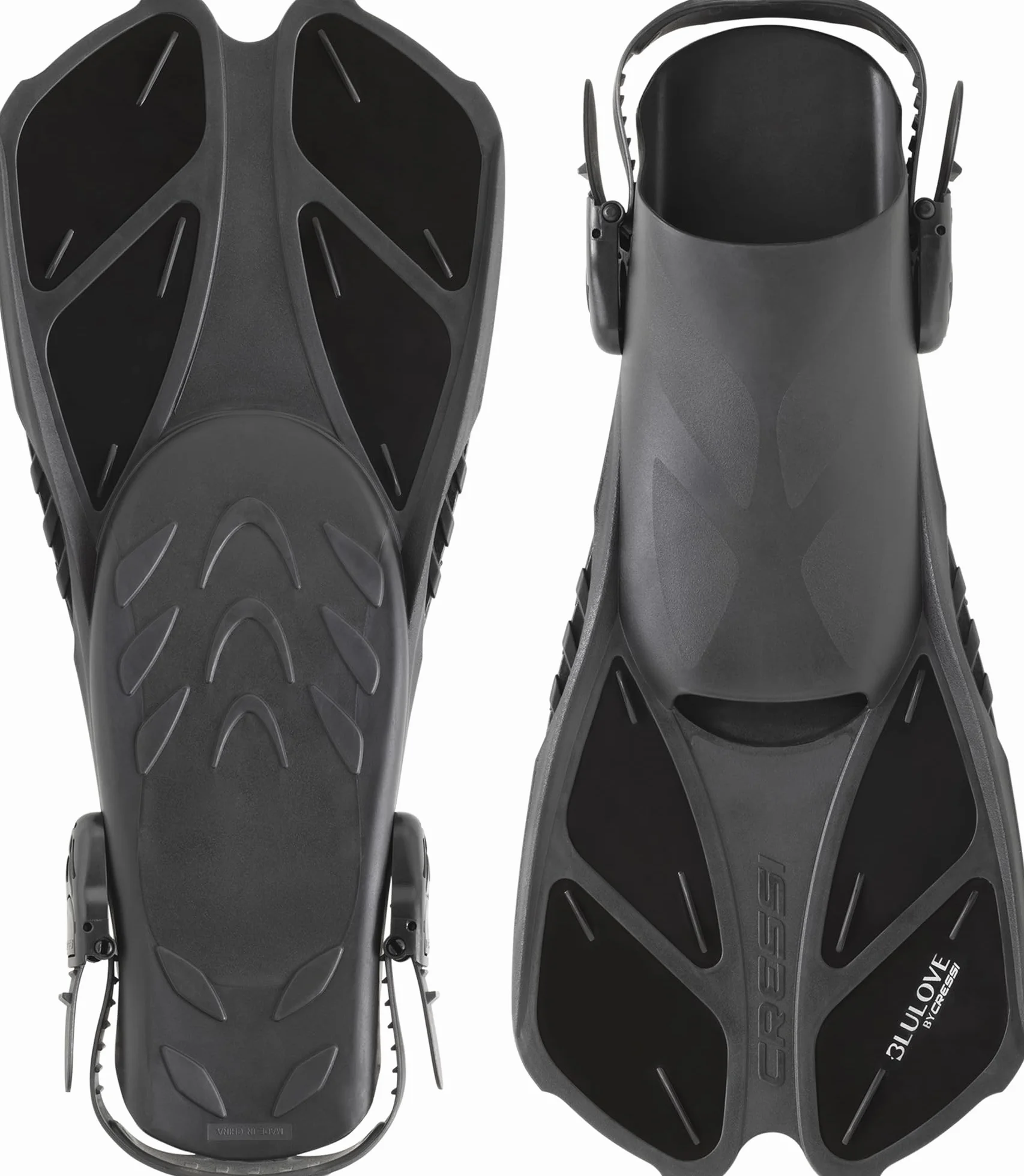 Cressi Fins Bonete Pinne da Nuoto Corte Regolabili per Adulti Fibbie Ultra Resistenti Leggere