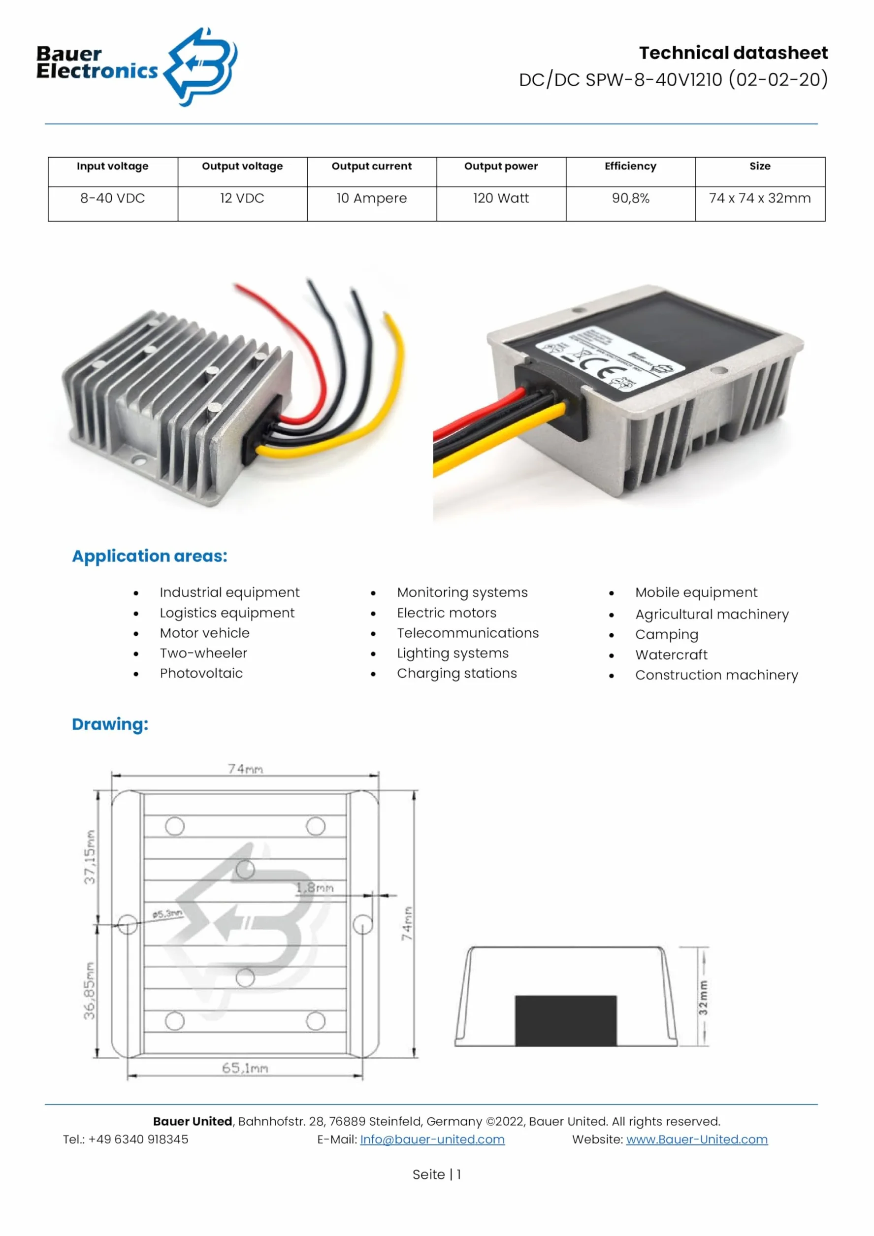 DC-DC 8V-40V a 12V Convertitore di tensione 10A 120W | 18-V 12-V 12-V Trasformatore Alimentatore Regulatore Raddrizzatore Converter Limitatore 24-V Step-down Step-up Buck Boost