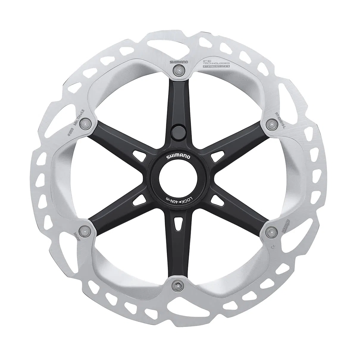 SHIMANO Disco 203mm Center Lock (I)-RT-EM810 Ice-Tech Freeza