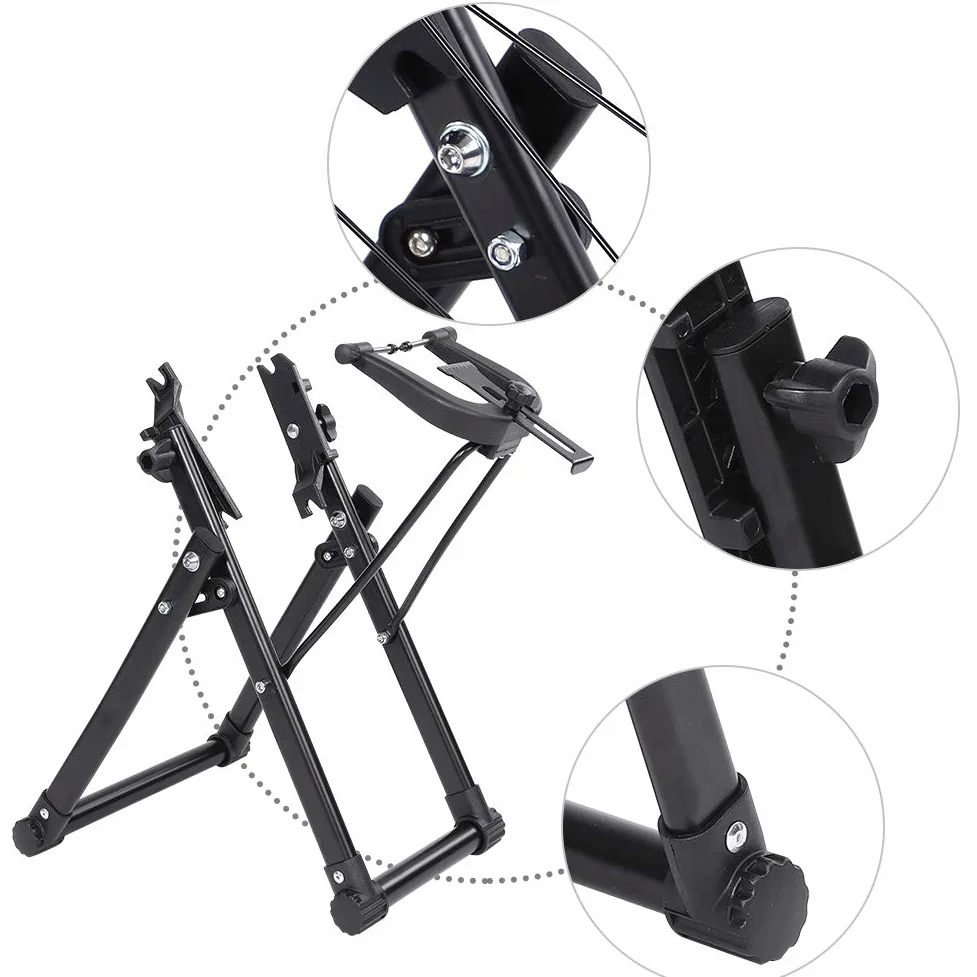 Estink Cavalletto Manutenzione Bici Supporto Universale per 16-29", Lega di Alluminio, Accessori Ruota Dentata