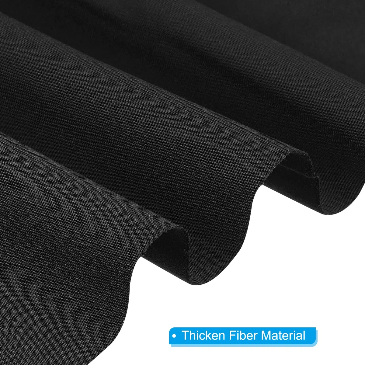 PATIKIL Tessuto per Biliardo 9ft, Feltro per Tavolo Biliardo Professionale con 6 Strisce Panno, Accessori Ricambio in Panno Biliardo per Bar Club, Nero