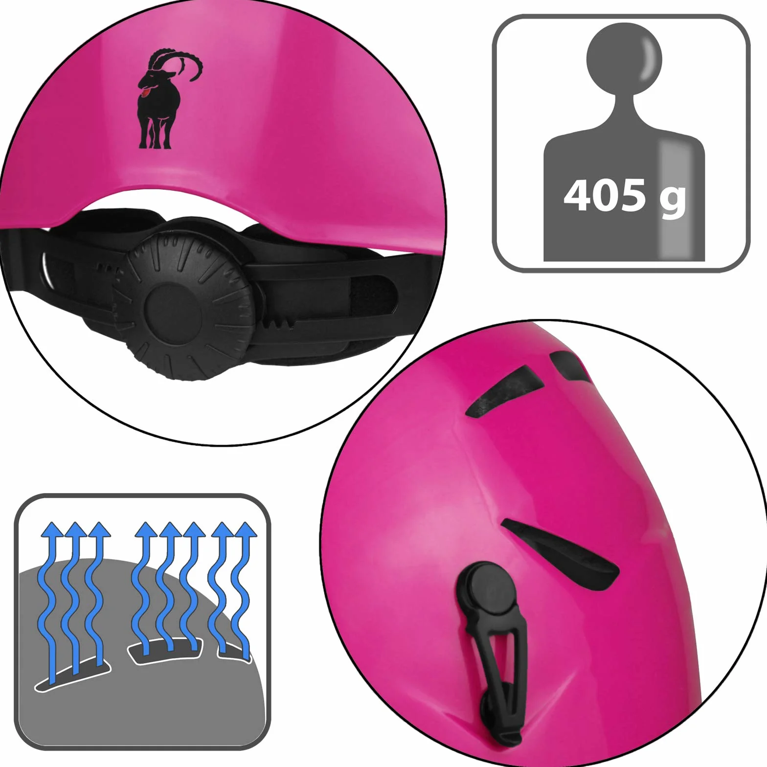 ALPIDEX Casco per arrampicata de adolescenti e adulti EN 12492 casco alpinismo en diversi colori