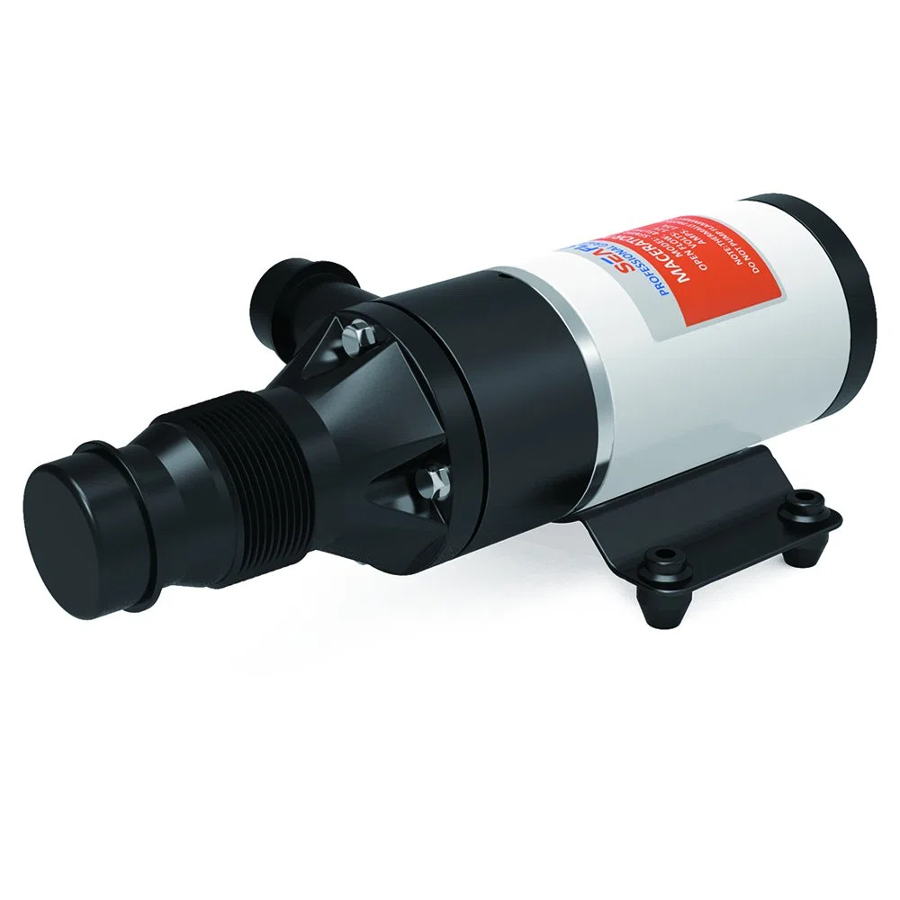 Seaflo, pompa con maceratore per acque reflue, da 12 V, 45 l/min, 12 g/m, per il WC di camper, rimorchi e barche