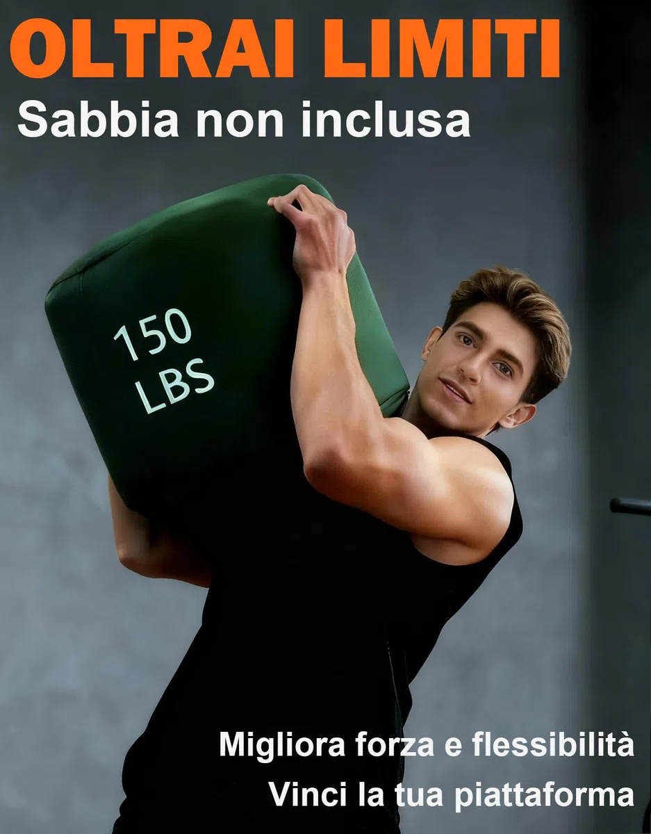 Fitarc Sacco di sabbia da allenamento, sacchi di sabbia per allenamento con i pesi, sacchi di sabbia per fitness, sacchi di sabbia per allenamento con i pesi, sacco di sabbia rotonda, cross training