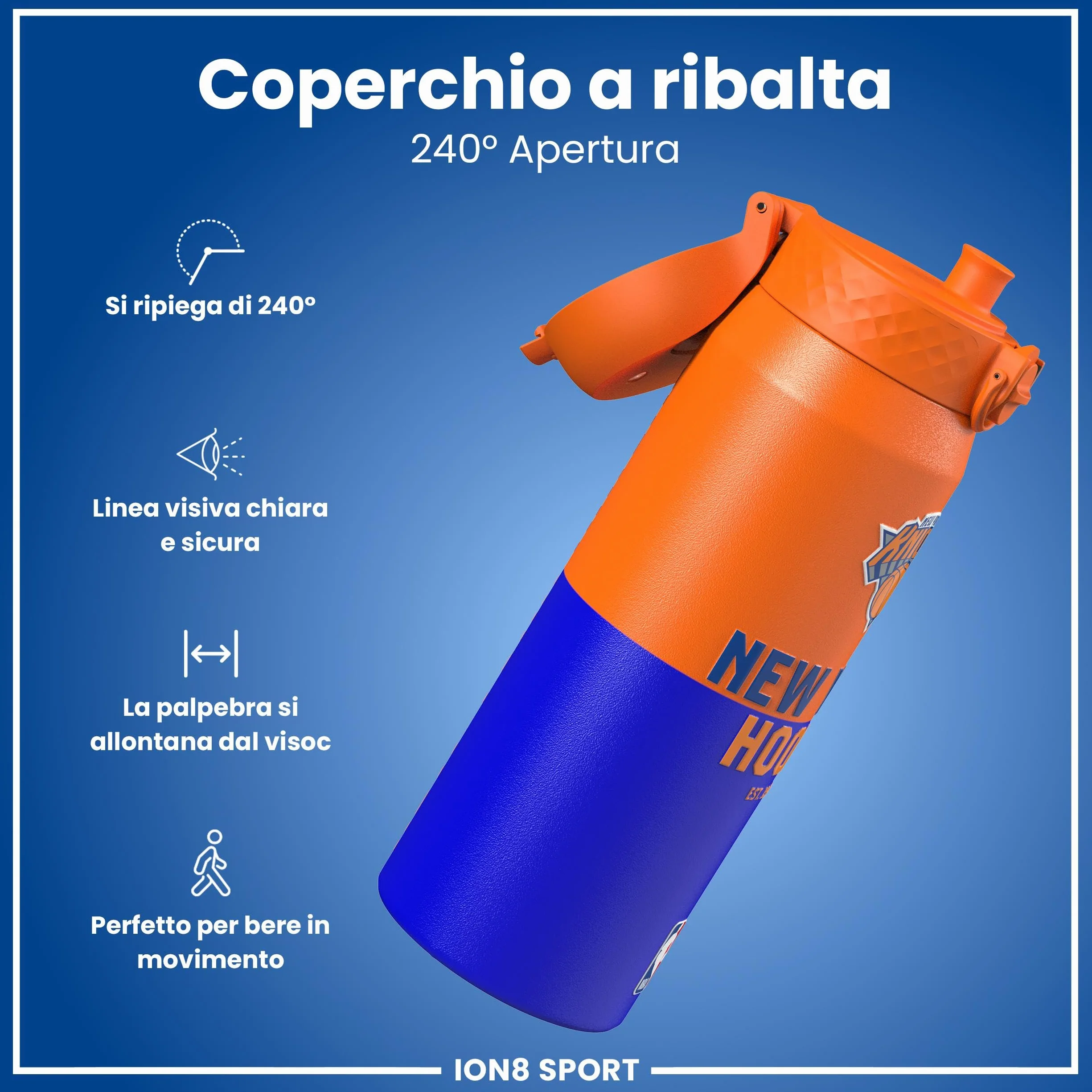 NBA Borraccia a Prova di Perdite Facile da Aprire