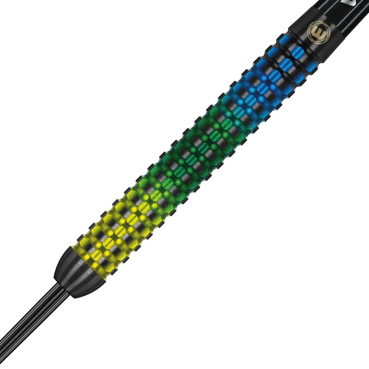 WINMAU Firestorm - Set di freccette in tungsteno, 21 g, 22 g, 23 g, 24 g, 25 g, 26 g, con alette e steli (alberi)