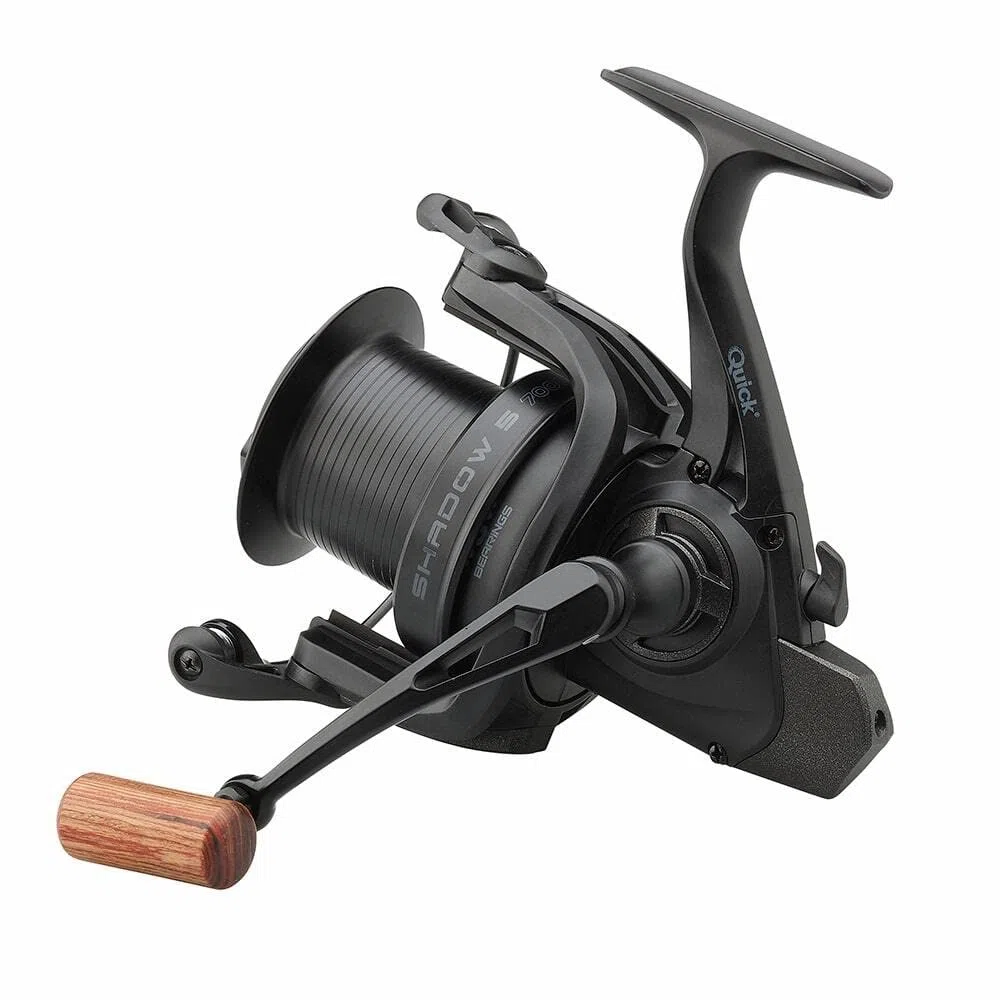 DAM DARKSIDE 4B SPOD 7000S + BRAID, Mulinello da pesca, Mulinelli da spinning, Carp Fishing, Carpa, Unisex, Nero, 7000S
