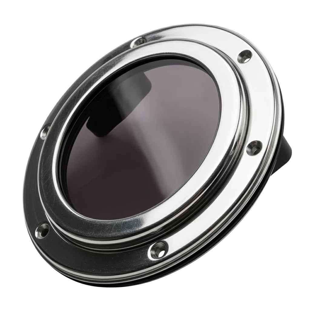 Oblò in Acciaio Inossidabile 316, Finestra Rotonda in Acrilico da 126mm-175mm con Apertura,per Barche,Yacht,Navi,RV