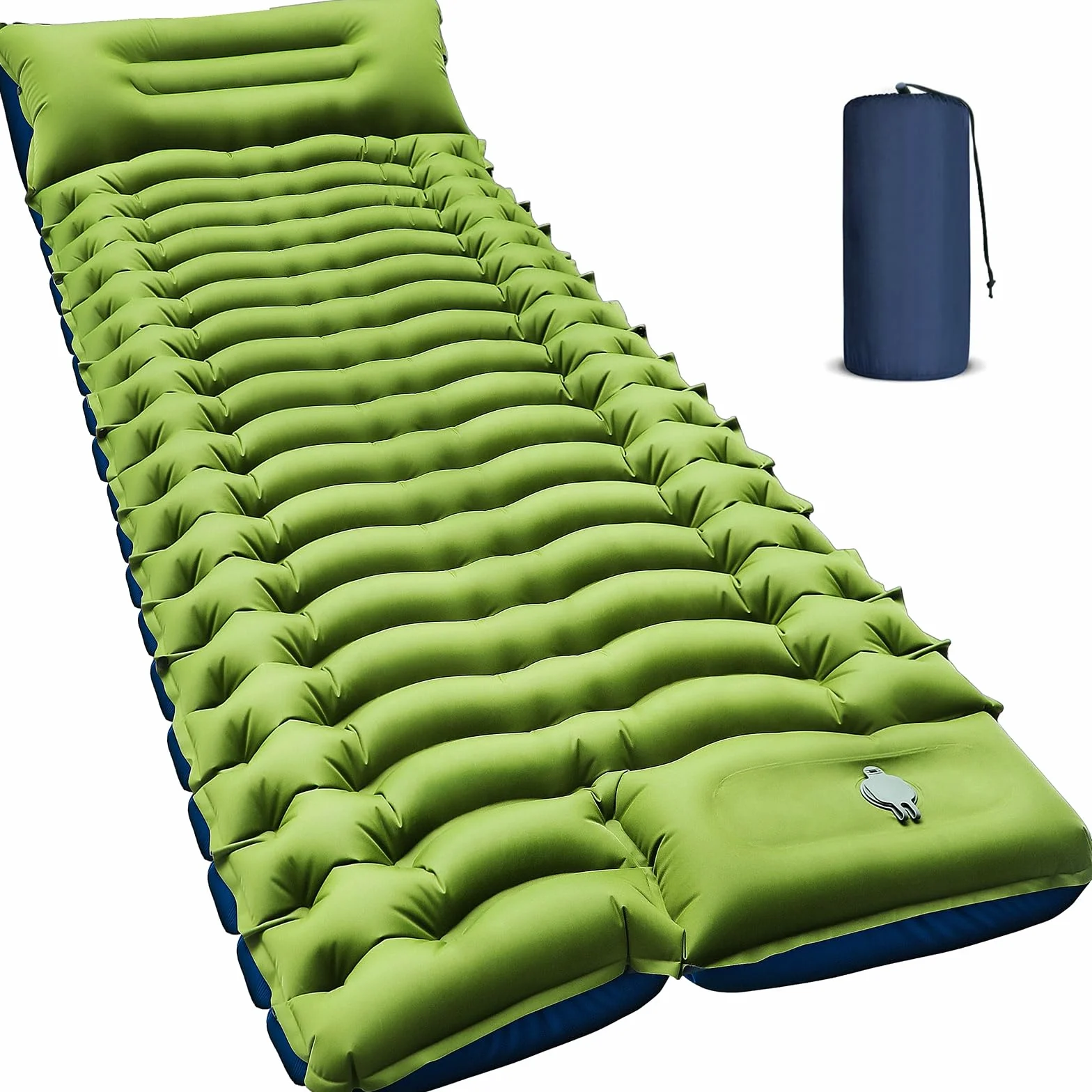 Yuzonc Materassino Campeggio Autogonfiante Ultraleggero con Cuscino, Materasso Gonfiabile Portatile per Escursionismo Trekking Tenda