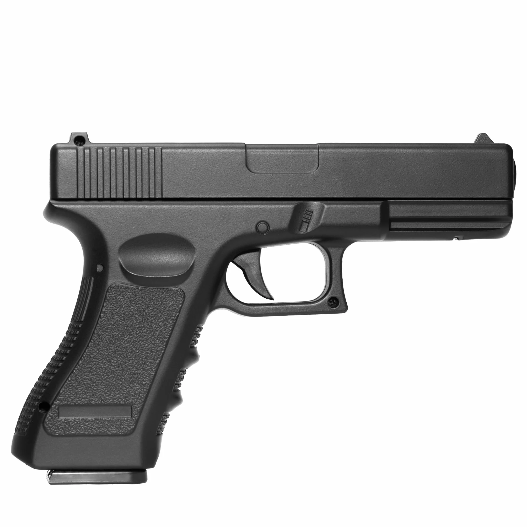 Pistola softair Glock 17 V020 carrello metallo corpo plastica 0,9 Joule caricatore 12 colpi bundle 1000 pallini