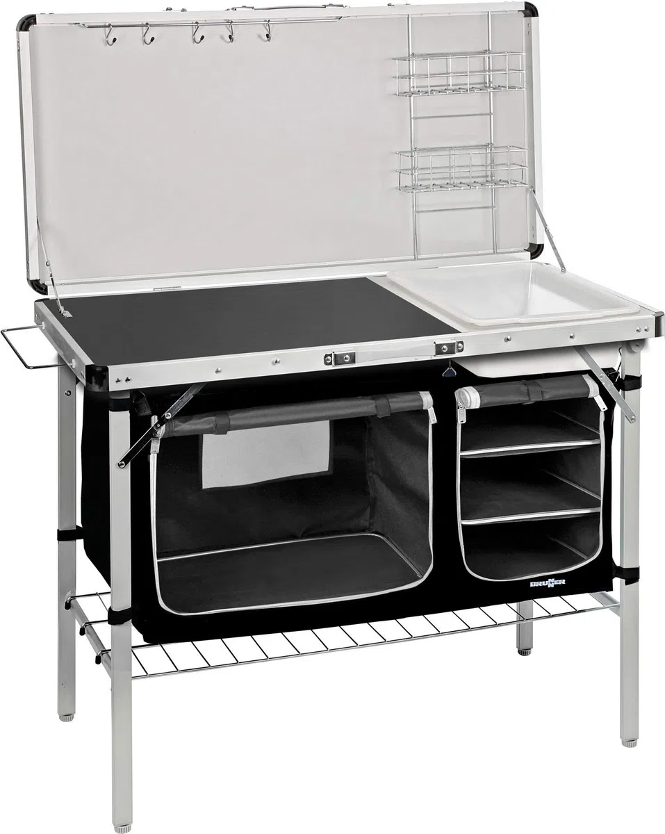 BRUNNER Bollitore da cucina tavolo pieghevole da cucina pieghevole armadio Drive In Black