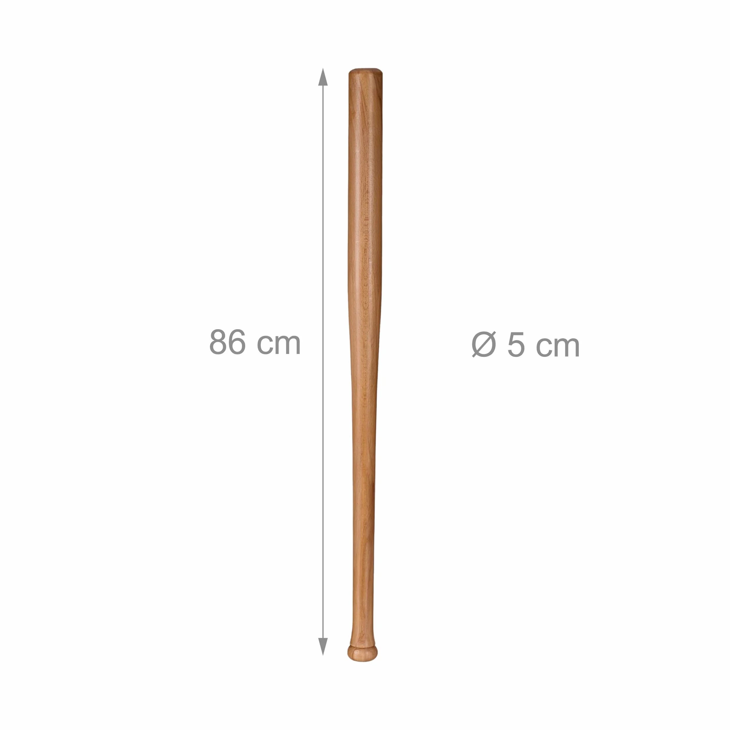 Relaxdays Mazza da Baseball in Legno Naturale 86 cm 34 Pollici