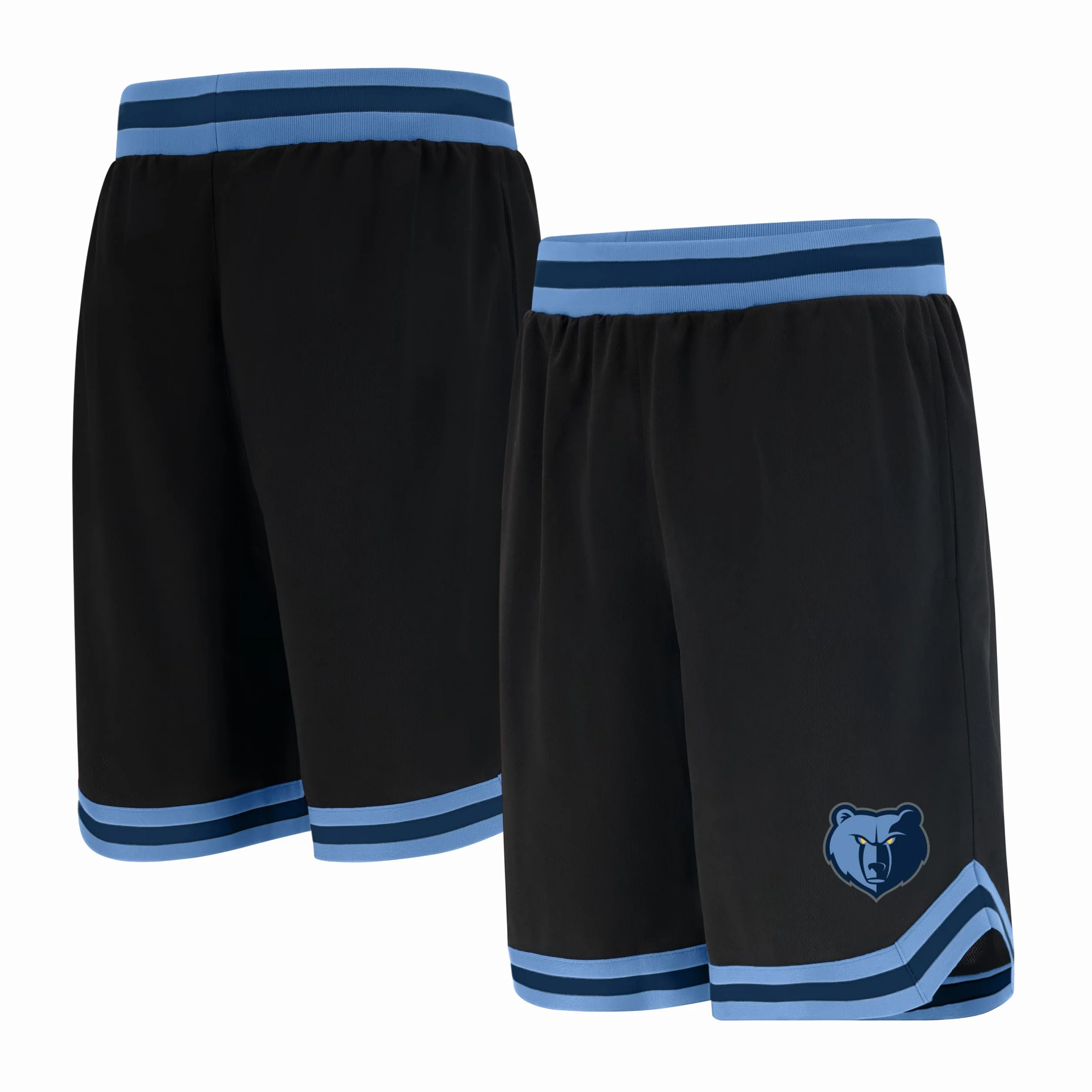 UNK NBA Ultra Game GSM3547F Woven Team Logo Poly Mesh Basket Shorts Nero Large