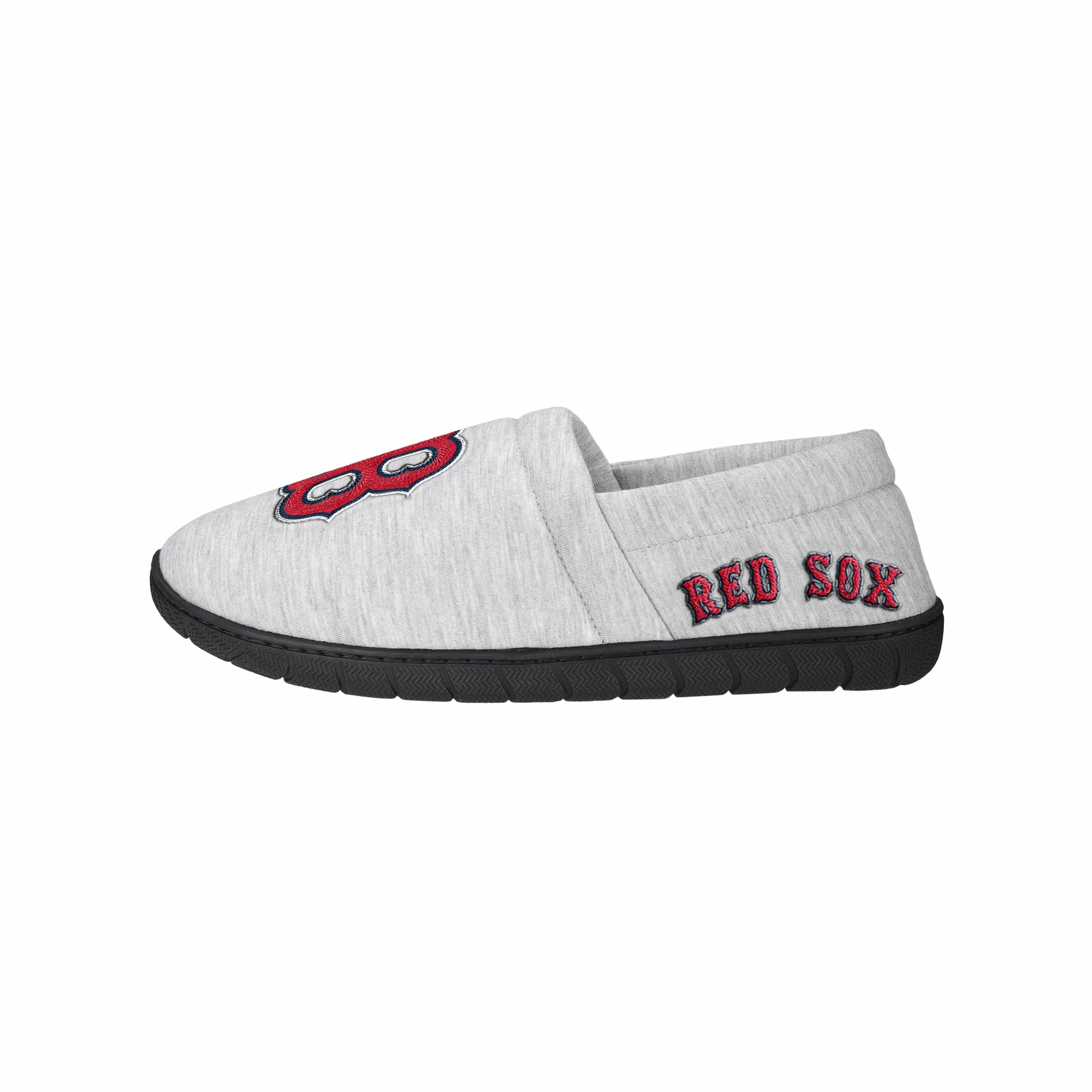 FOCO Mens MLB Team Big Logo Grigio Felpa Sherpa Pantofole Adulto