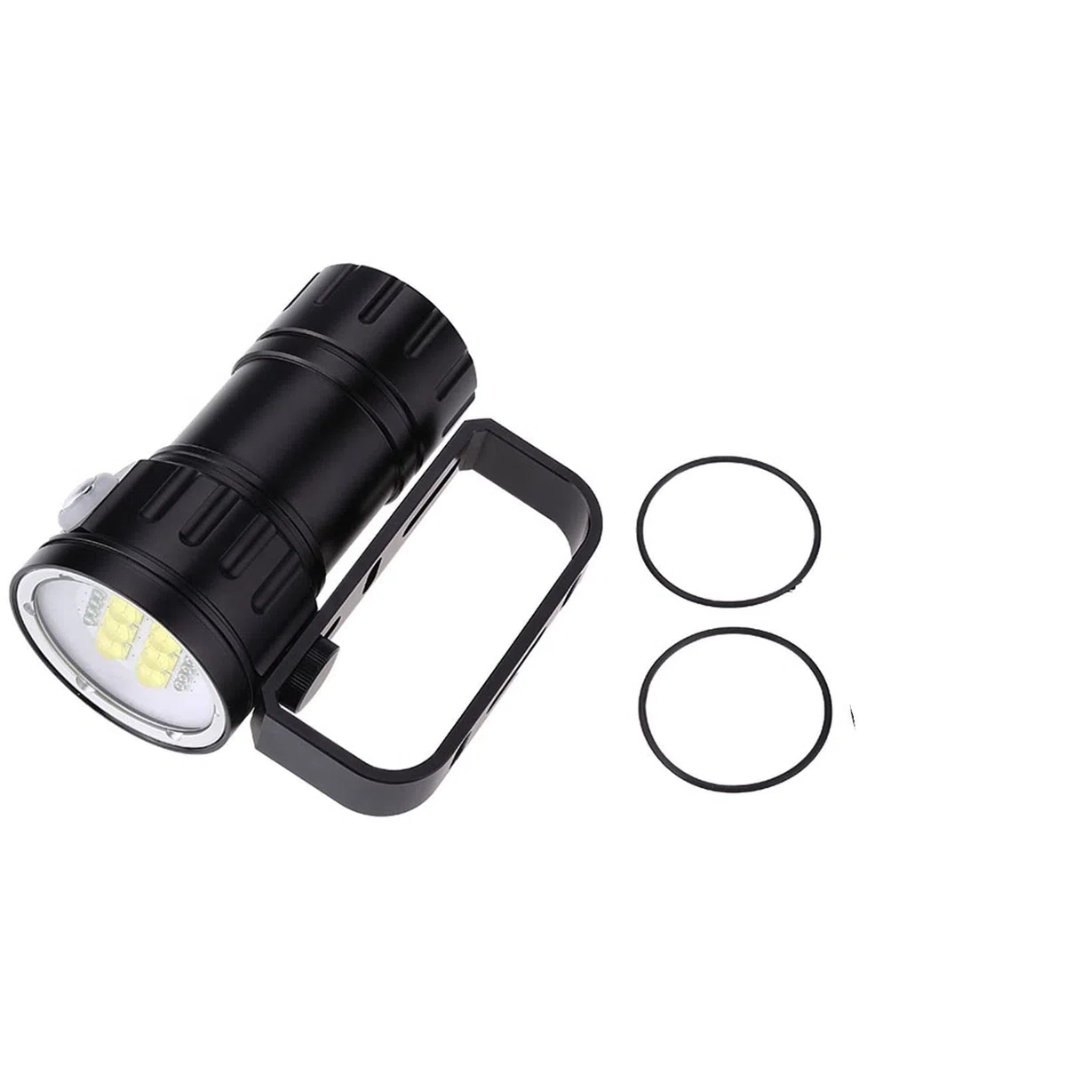 Torcia Subacquea,Torcia Subacquea Subacquea 3.7V 28800Lm, Torcia Subacquea Impermeabile Profondità 80m con Supporto Staffa per Grotta Sottomarina di Notte, Torcia Subacquea, Torcia Subacquea Sub