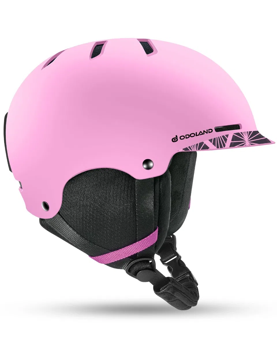 Odoland Casco da Sci per Adulti e Ragazzi, Helmet da Snowboard per Uomo e Donna, Casco da Neve Ventilazione, Paraorecchie Rimovibili, Compatibile con Occhiali da Sci e Snowboard