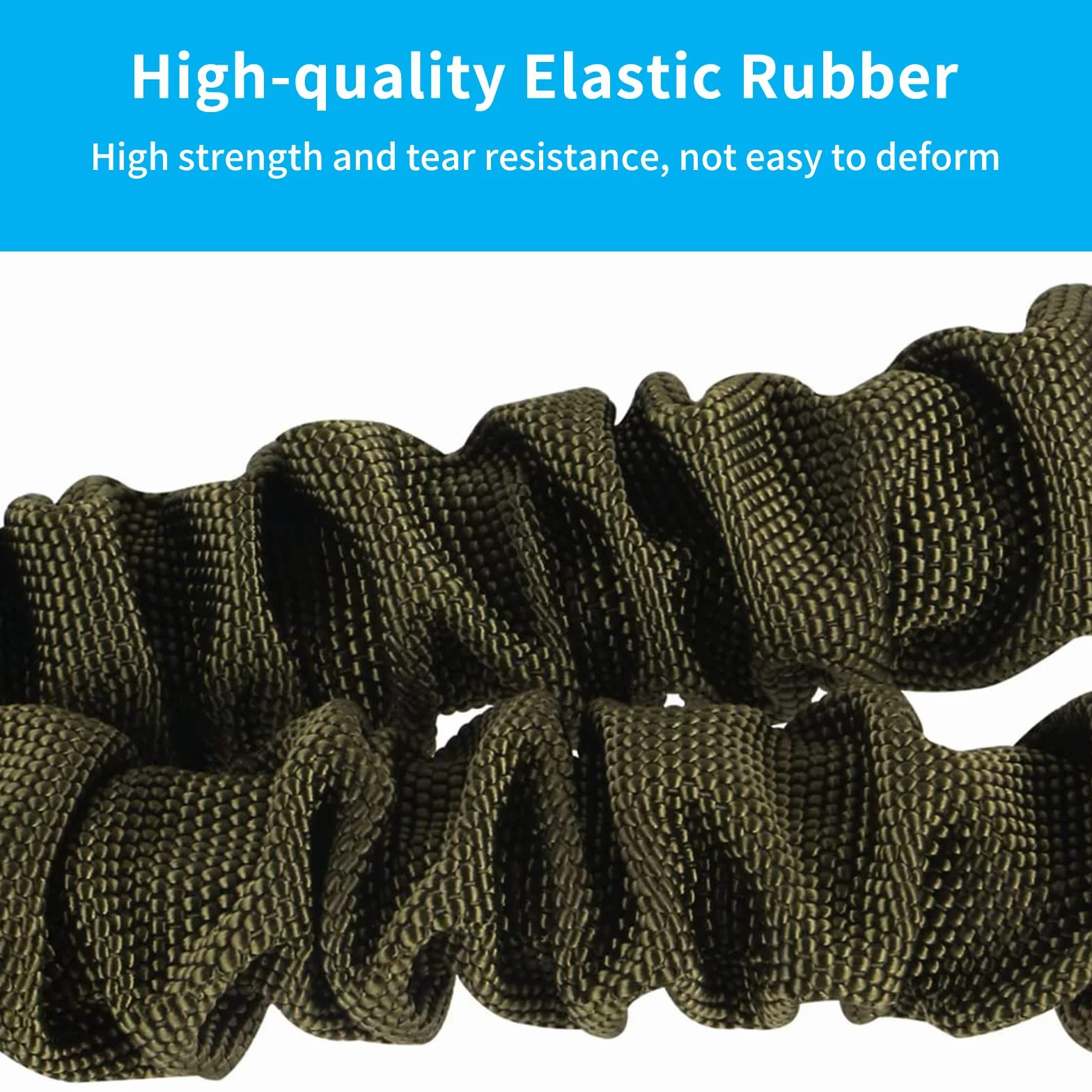 Tactical Single Point Sling Nylon Webbing Regolazione Rapida Lunghezza Gancio Metallo Sport all'aperto