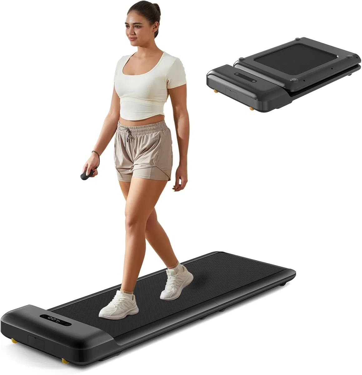WALKINGPAD Tapis Roulant C2 (S1), Tapis Roulant Elettrico Pieghevole Sotto la Scrivania, 6 km/h, per Casa e Ufficio, con Telecomando e App