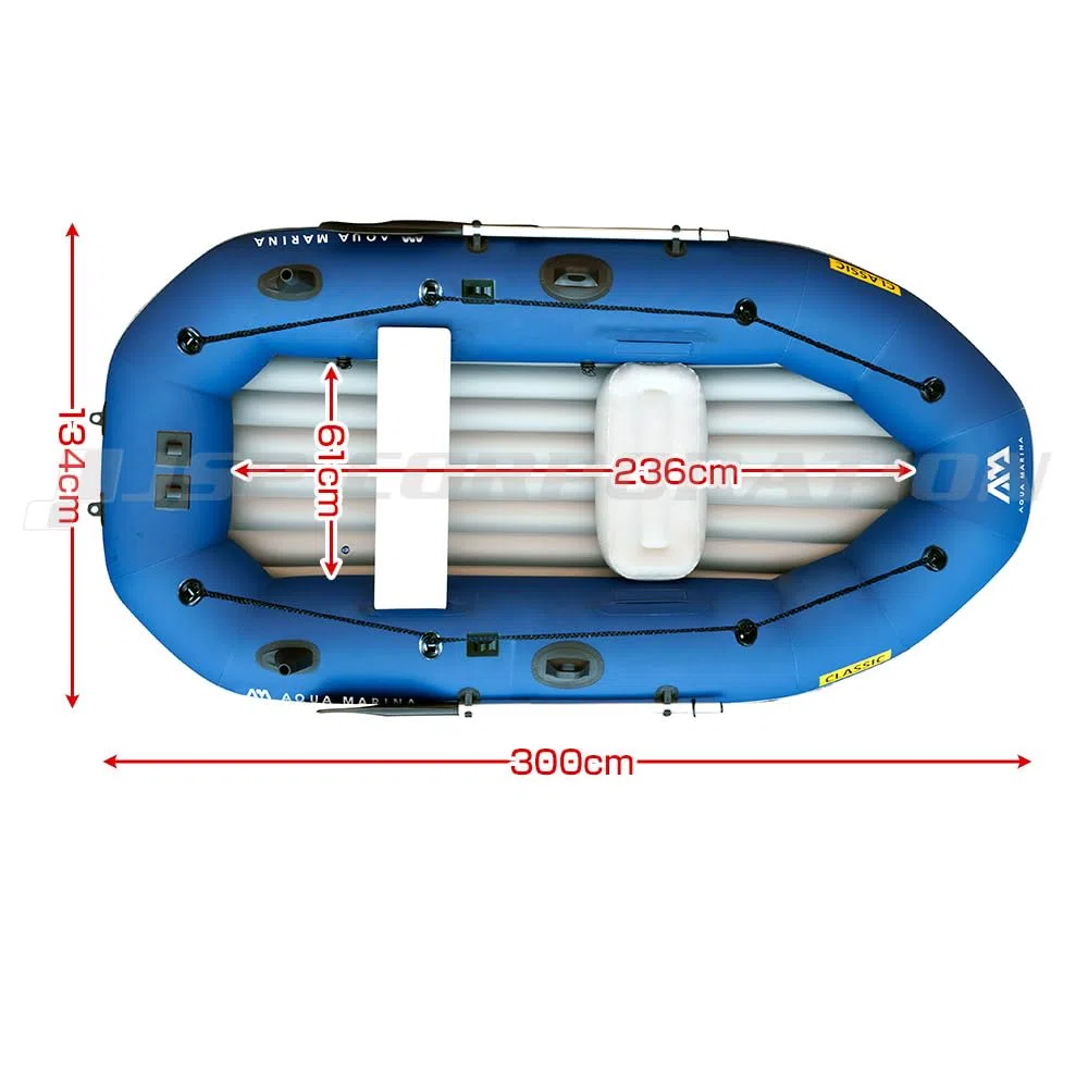 Aqua Marina Classic Advanced - Barca da pesca con supporto motore a gas
