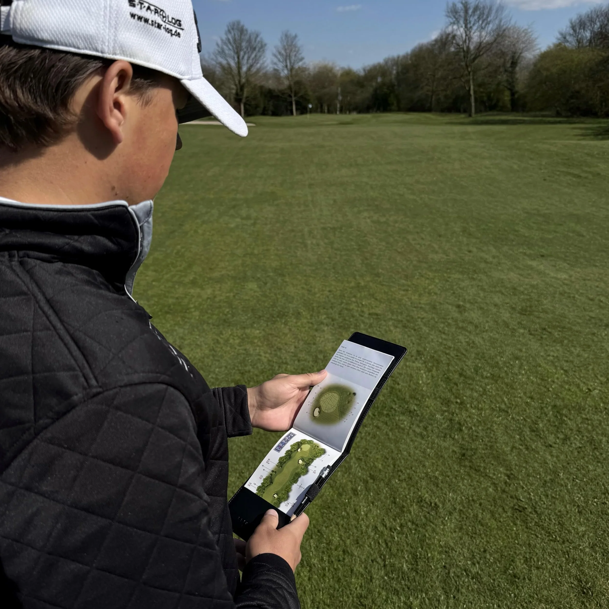 Generisch Scratch Golf Porta carte punteggio con matita Scorecard Holder