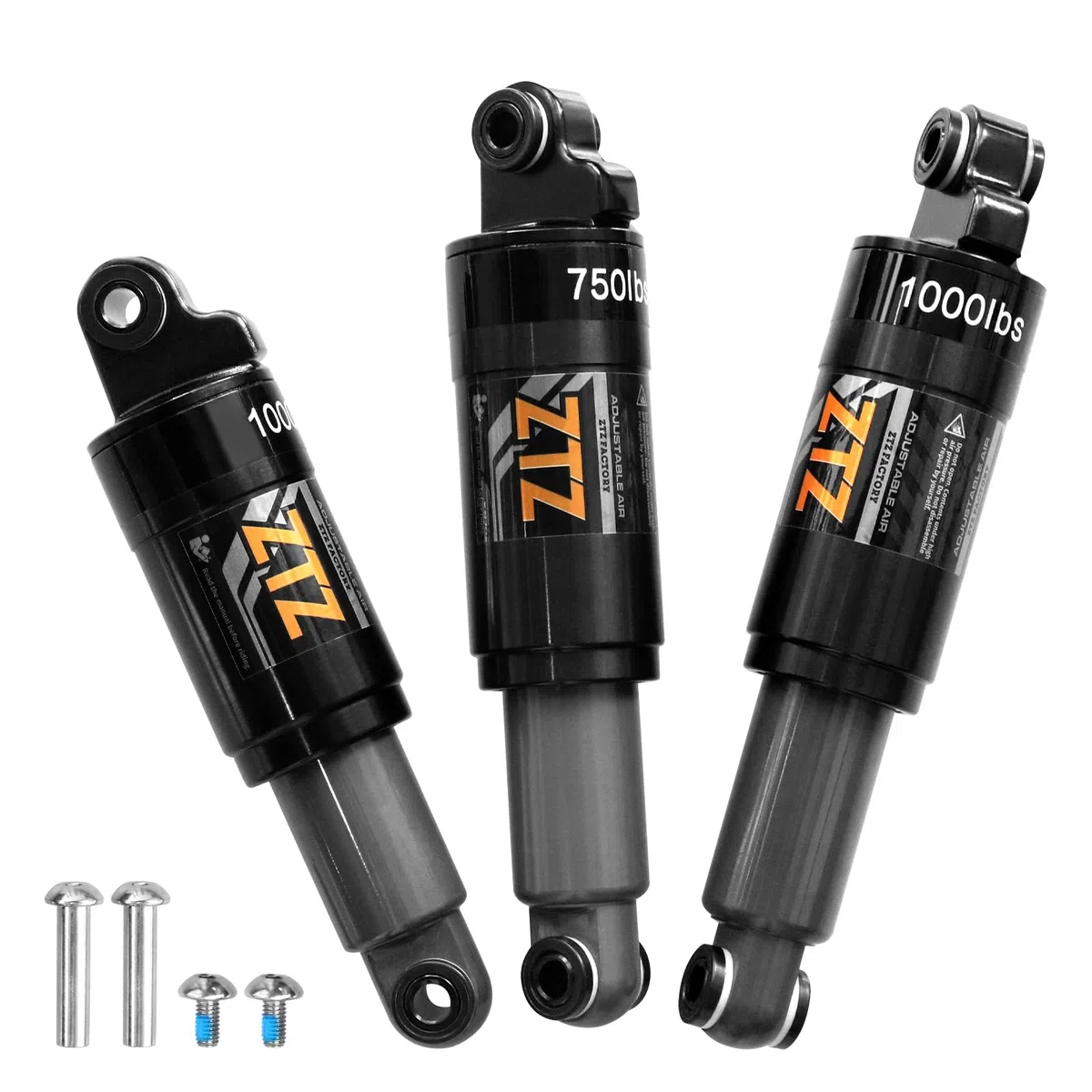 MTB Rear Shock Absorber 120/125/150/165/185/190/200mm, Bicycle Rear Suspension for MTB, Mountain Touring Bike,Downhill Bike, Electric Scooter