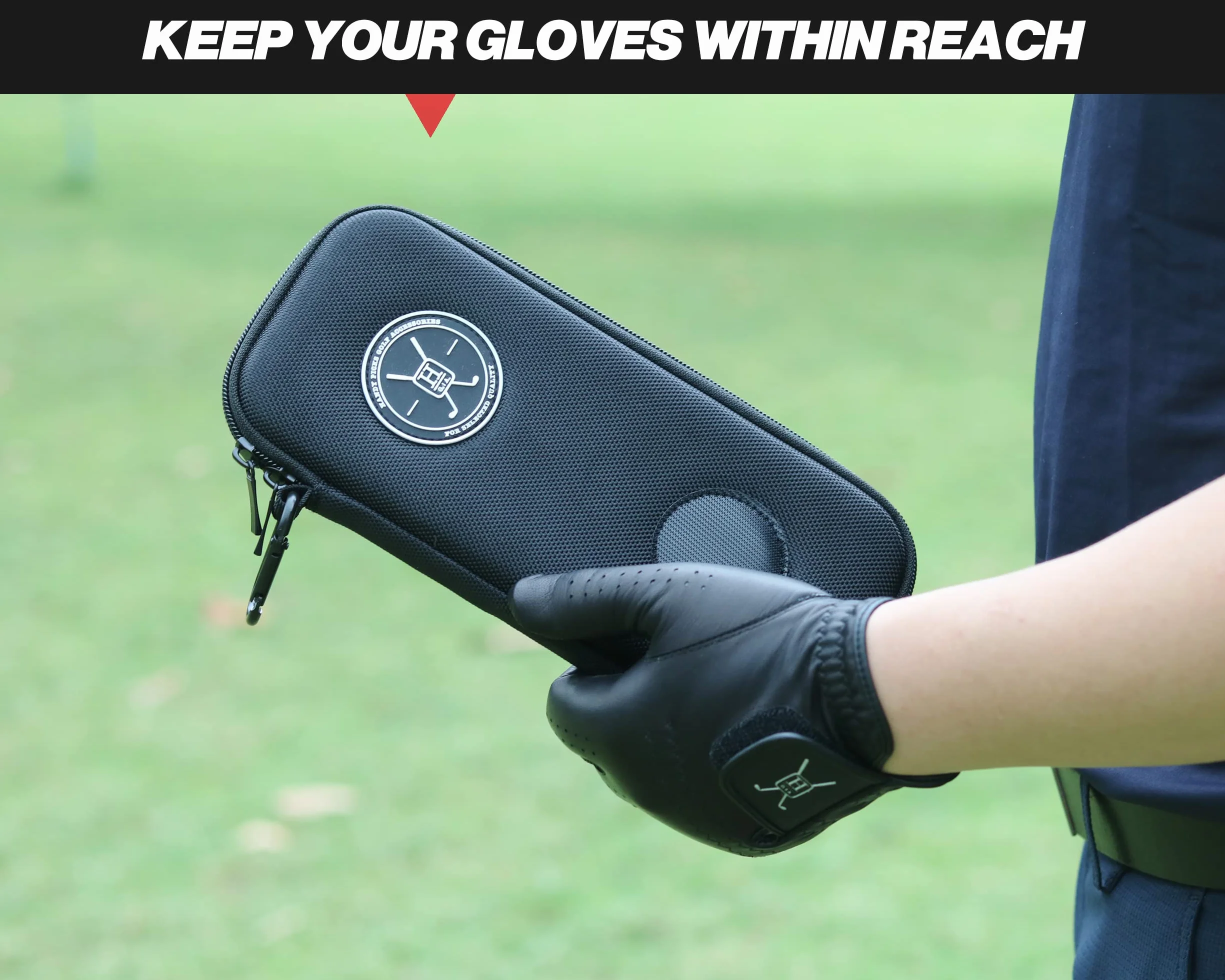Handy Picks Custodia per Guanti da Golf ad Alte Prestazioni, Protegge e Mantiene i Guanti da Golf Puliti e Asciutti, Aria che Scorre Attraverso la Copertura Posteriore