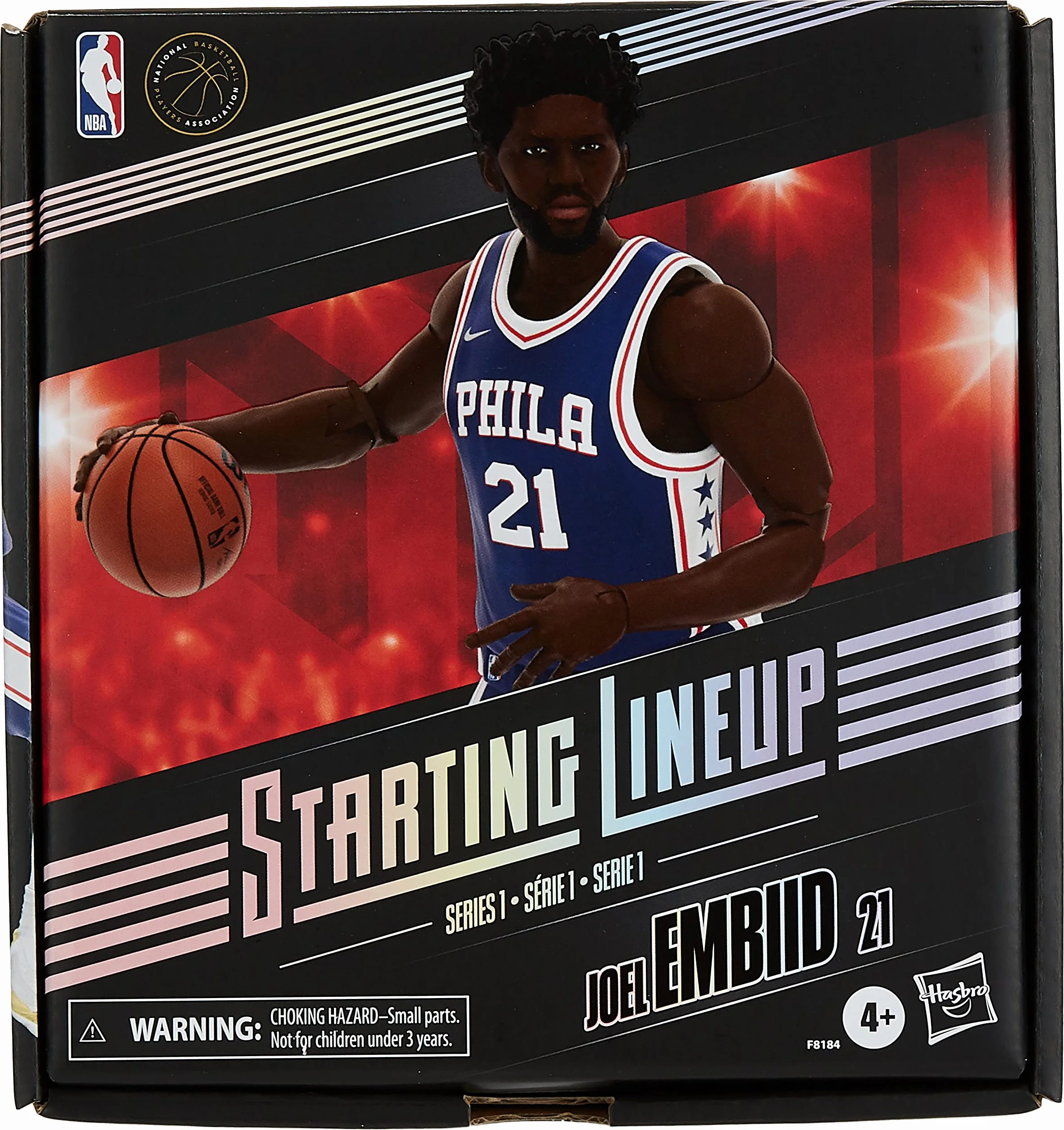 Hasbro NBA Formazione titolare Serie 1 Action Figure Joel Embiid 15 cm Panini Sports basket