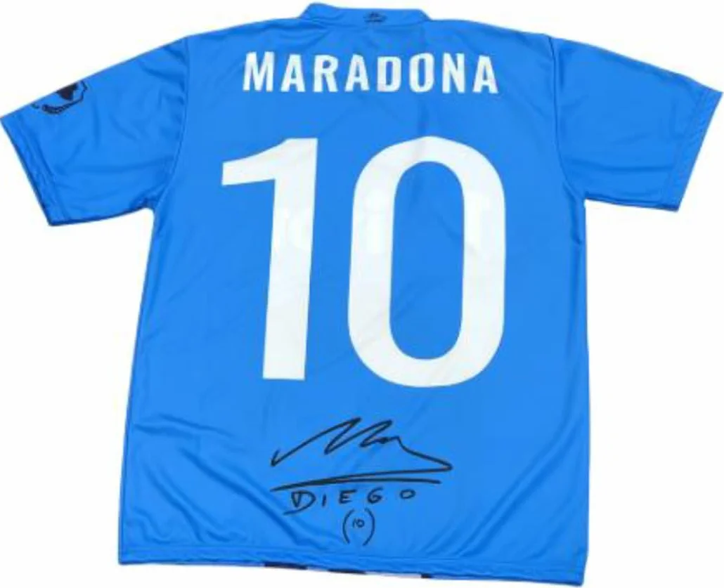 Maglia Ufficiale Autorizzata Diego Armando Maradona - Taglie Adulto Bambino