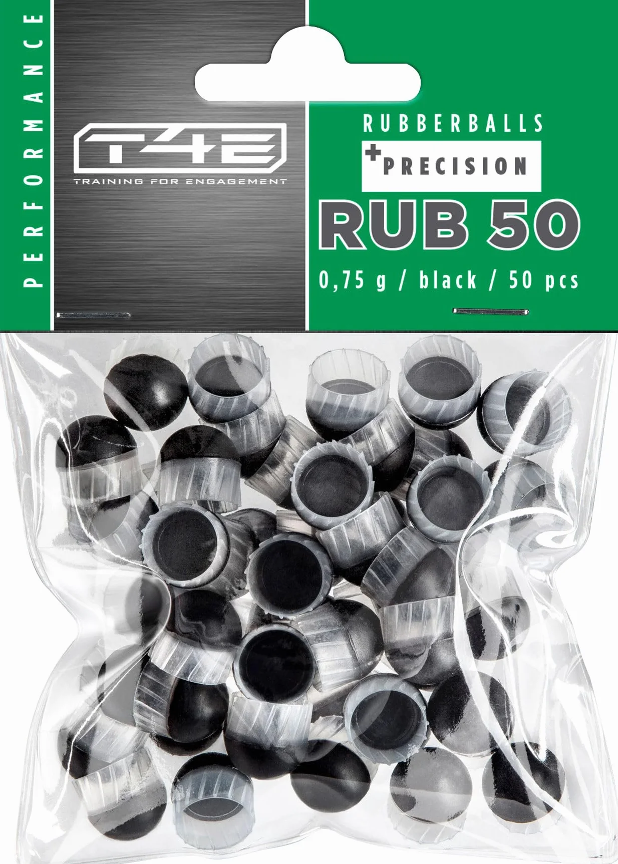 UMAREX T4E 50" precisione nera 0,75G confezione da 50