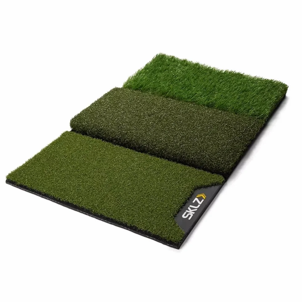 SKLZ Tappetino da Golf per Pratica,Simula Colpi da Tee a Green,Materiale Resistente,63.5 cm x 40.6 cm,Perfetto per Allenamento a Casa,Colore Verde - Migliora Precisione e Distanza nel Gioco
