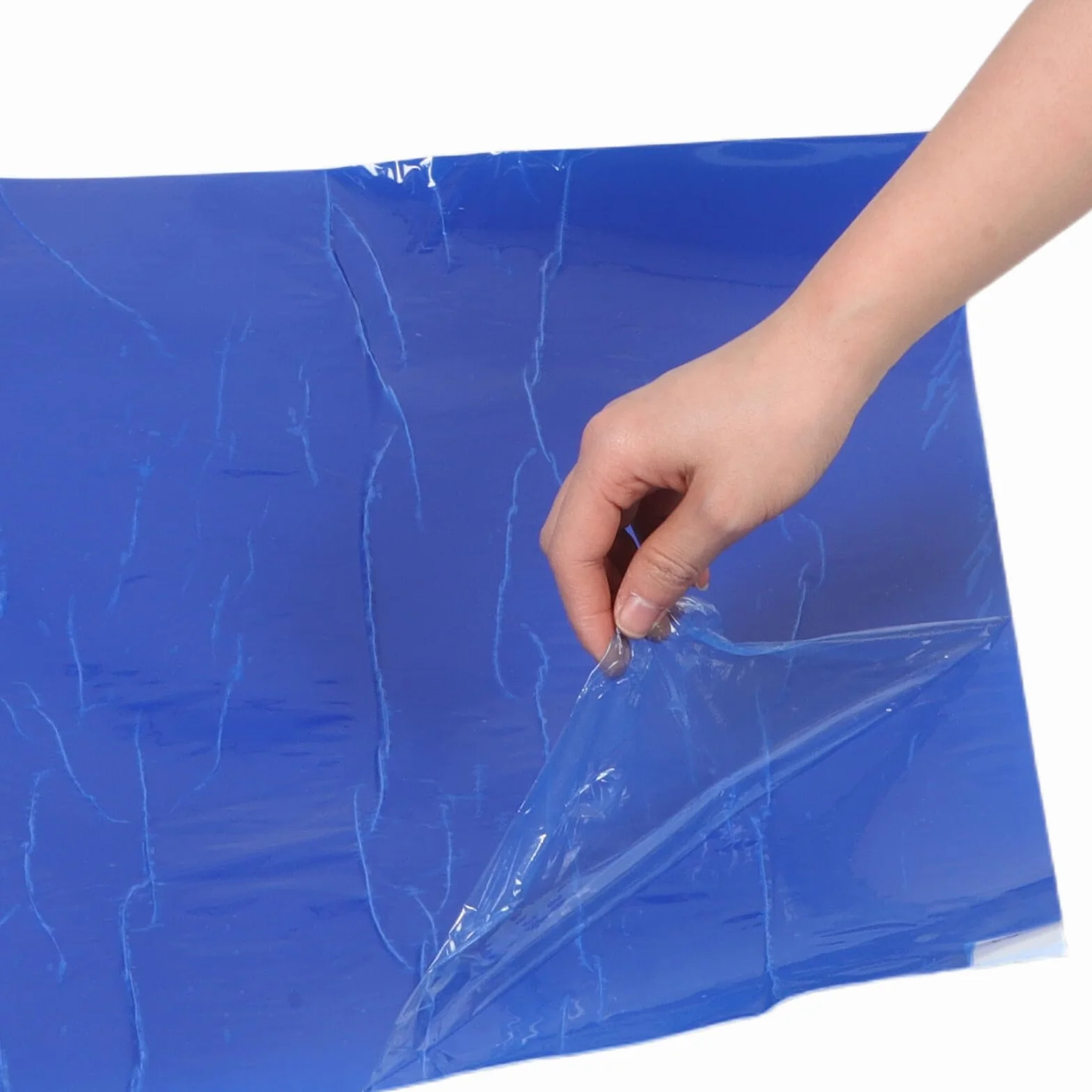 Hohopeti Tappetino Adesivo per Scarpe da Basket 60 Fogli 45x60 cm Rimozione Polvere Blu