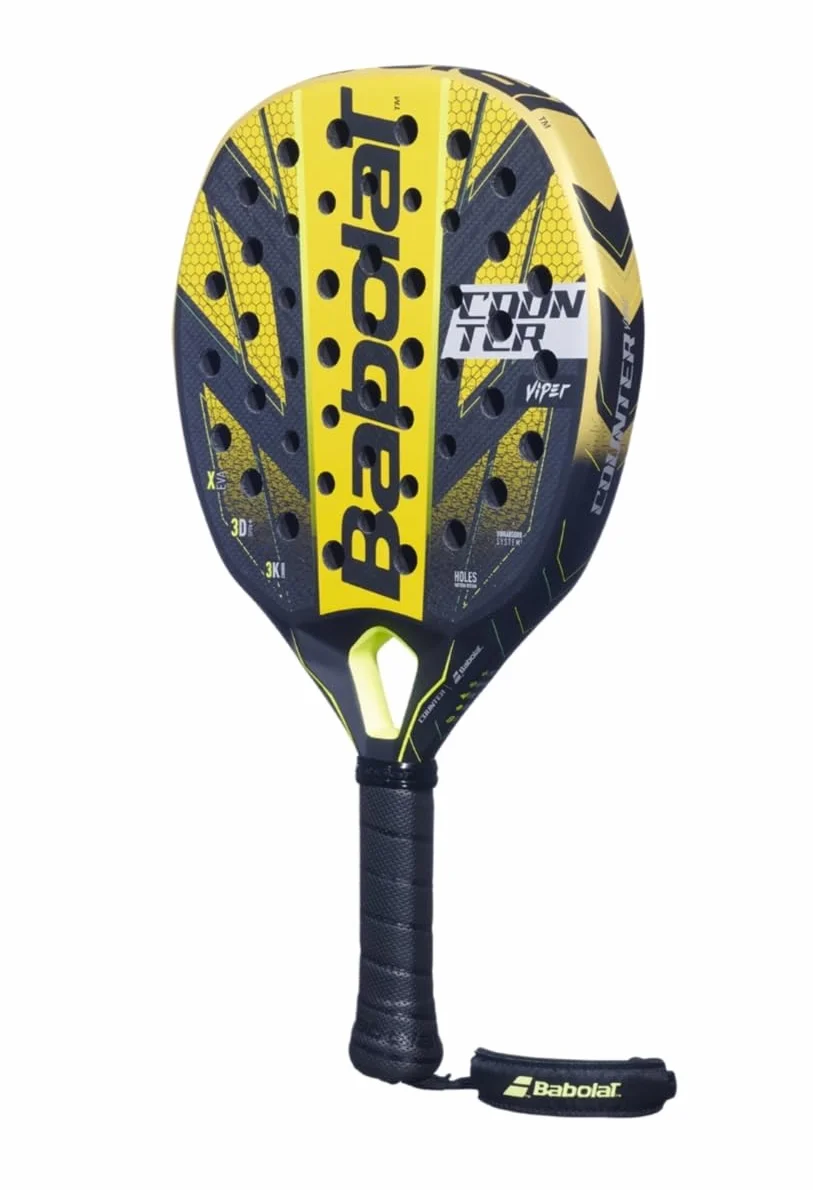 Racchetta padel paddle pala counter viper Babolatt 2024 carbonio giallo-nero