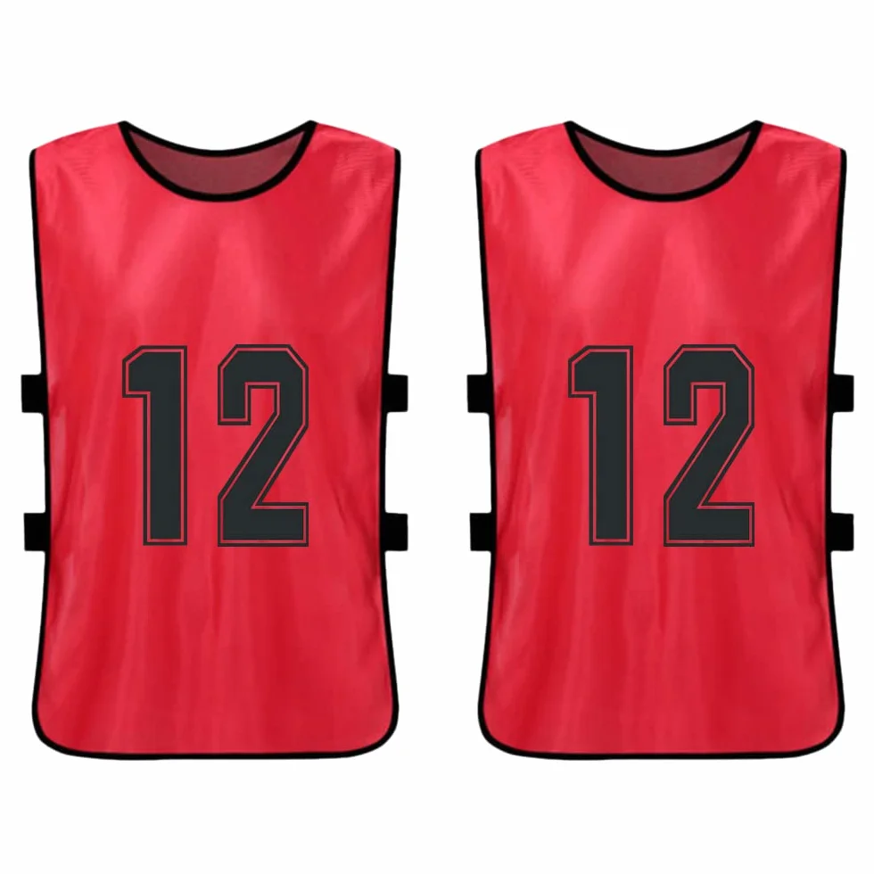 Adulti Soccer Pinnies Quick Drying Football Team Training Bavaglini Numerati Gilet Sportivo