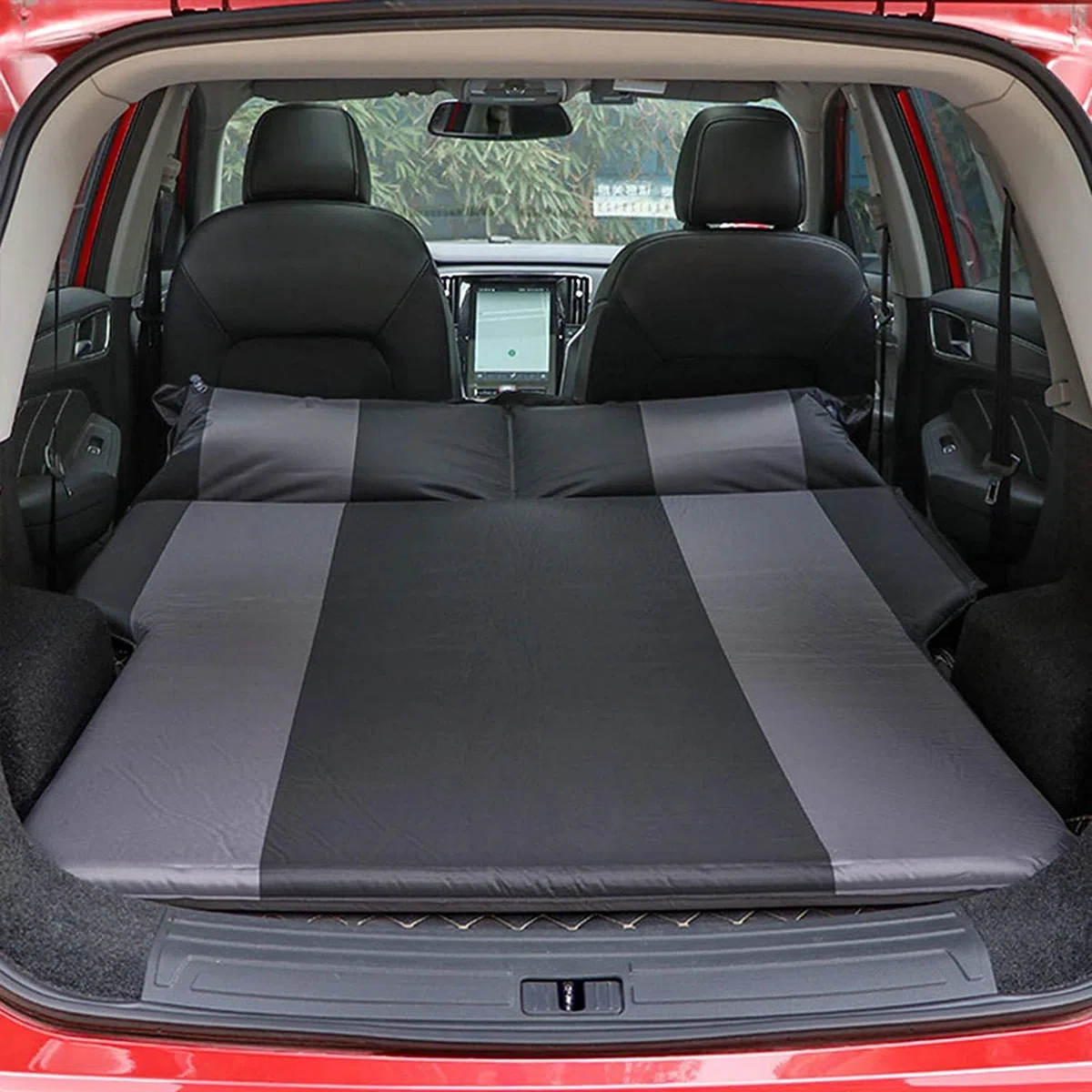 GJXJY Materasso Gonfiabile per Auto con Cassetta 2 Posti Car Air Mattress con Borsa di Stoccaggio Materasso Gonfiabile per SUV Break Sedan, 130 x 175 x 7 cm