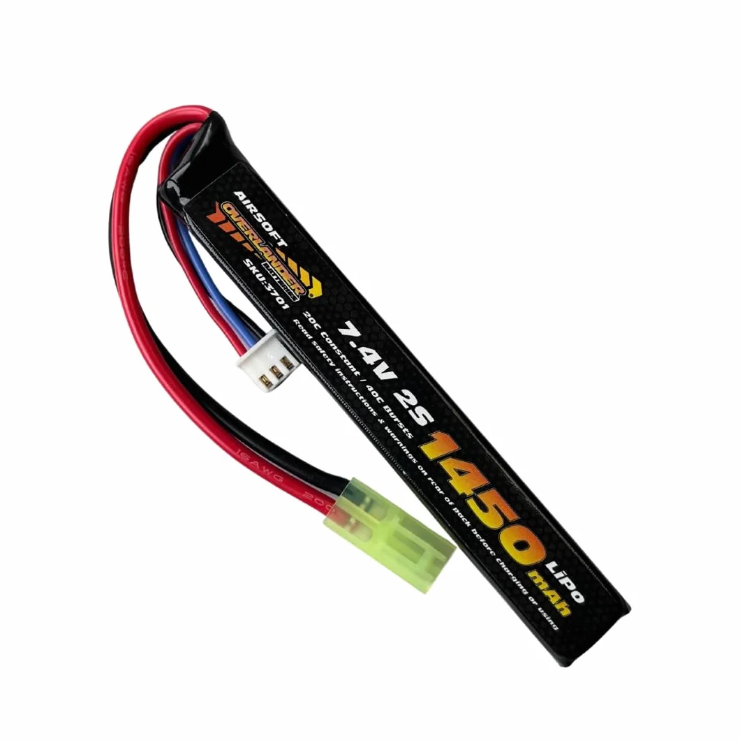 Overlander 1450mAh 7.4V 2S 20C Lipo Battery Airsoft