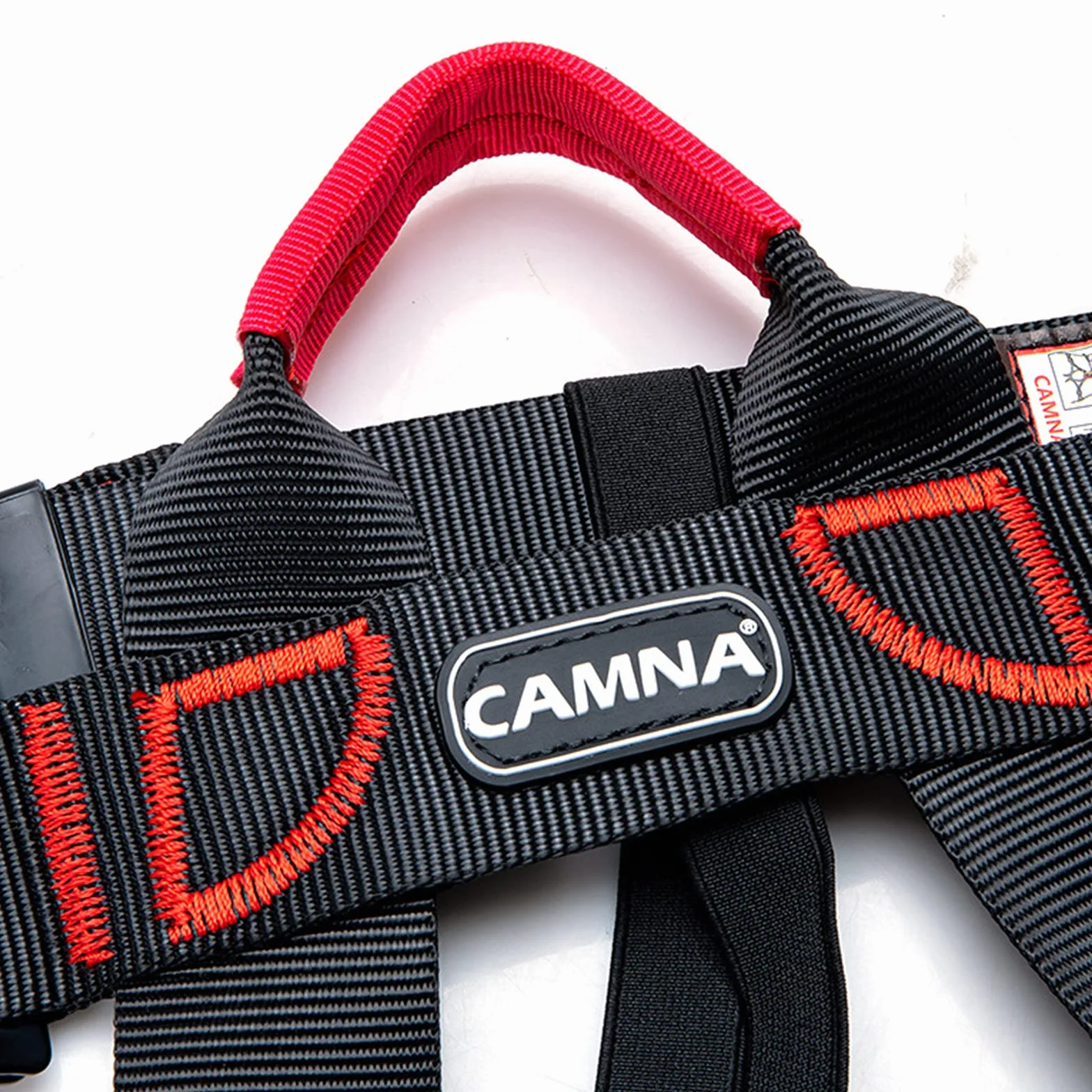 Imbracatura da Arrampicata a Metà Corpo, Cintura per Alpinismo, Anticaduta, Donna Uomo (Nero Rosso)