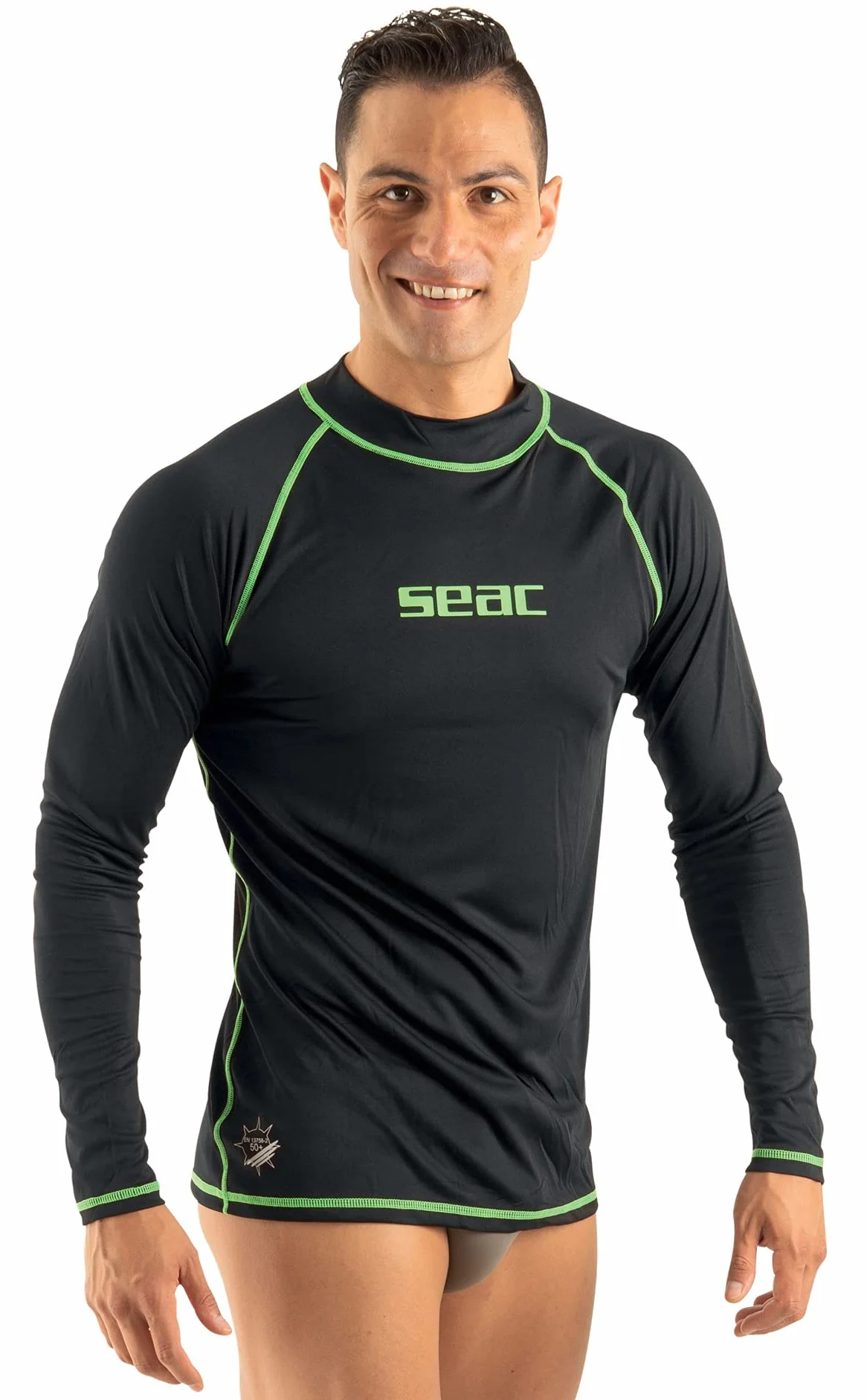 Seac T-Sun Long Man Maglia Protettiva Rash Guard Snorkeling Nuoto Anti UV