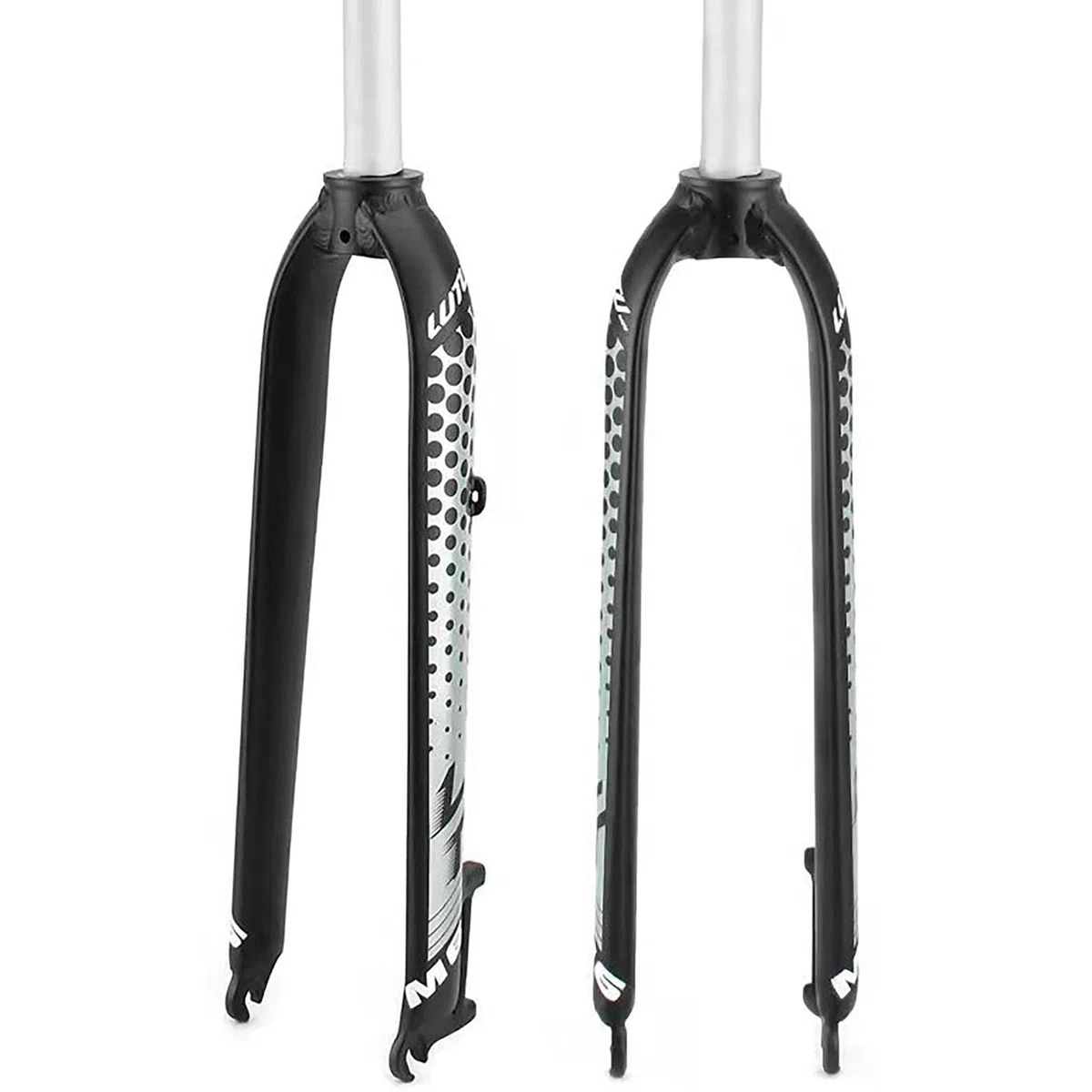 Forcella per Mountain Bike Forcella Rigida 26 27,5 29 Pollici MTB Anteriore per Mountain Bike 9Mm QR Freno A Disco per Bicicletta B,27.5in