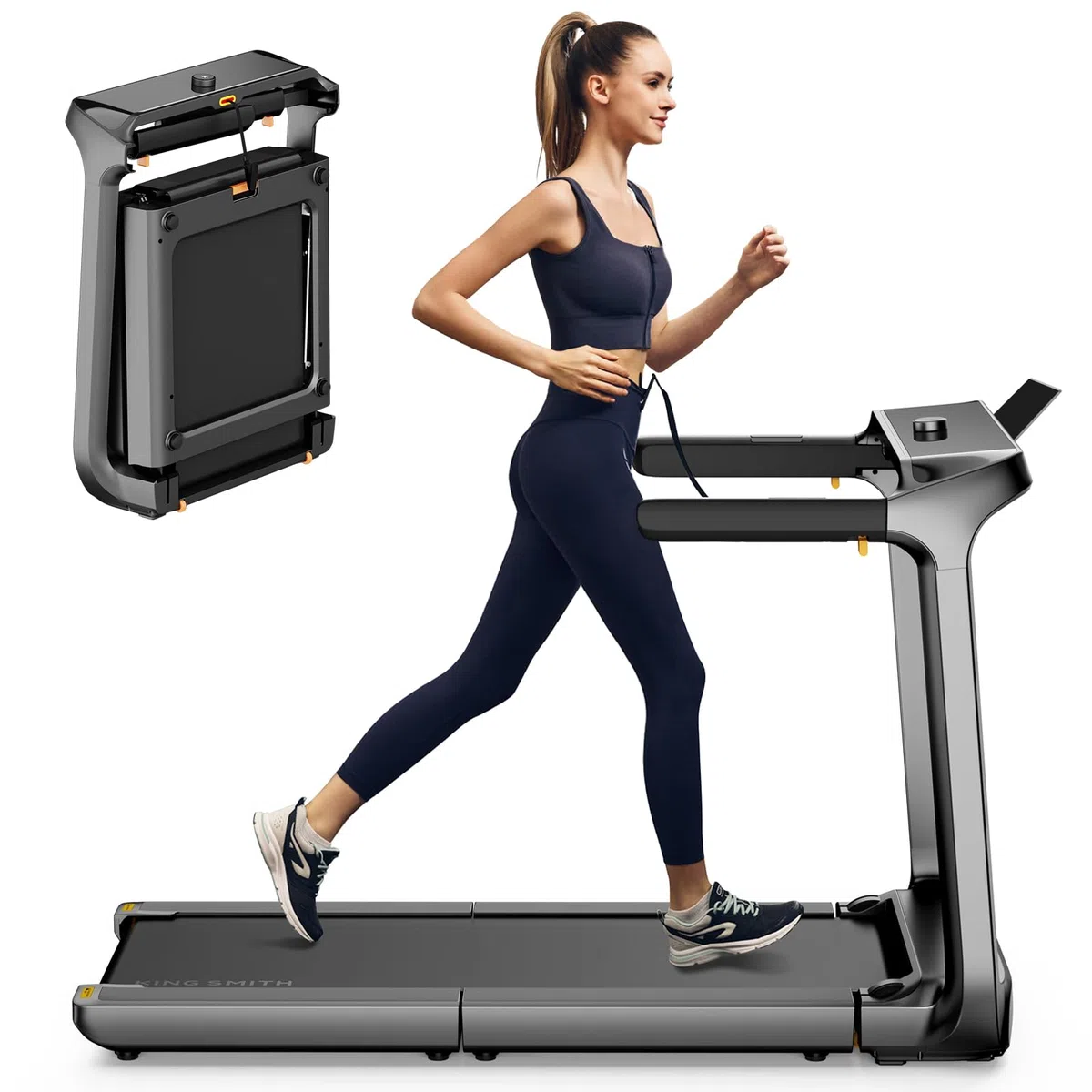 WalkingPad X218 Tappetino da Corsa Pieghevole 1-18 km/h, Walking Pad 51 cm x 140 cm per Casa e Ufficio, Tappetino da Corsa Supporta 136 kg con Display LED