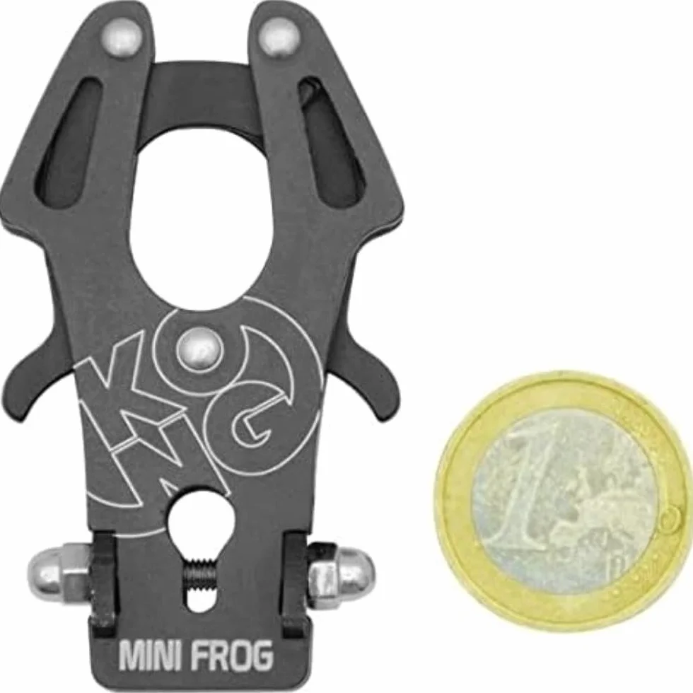 Moschettone Originale Kong Mini Frog con Chiusura Automatica, Leggero 20g, Prodotto in Italia