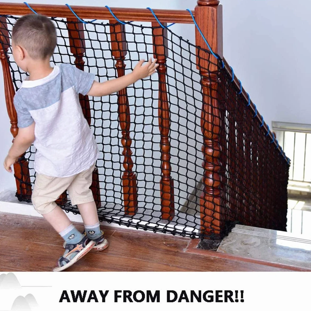 Rete di sicurezza per bambini, per scale, recinzione, protezione di sicurezza, rete di copertura per rimorchi Baseball Softball Return Trainer Net Sport Ball Stop Net Rete protettiva senza