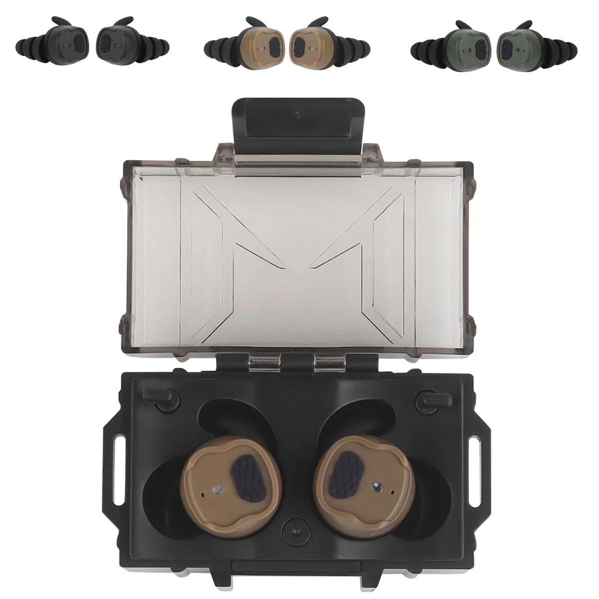 Auricolari Bluetooth Tattici, Tappi for Tiro Attivo, Protezioni Acustiche Elettroniche, Auricolari for Protezione Tiro