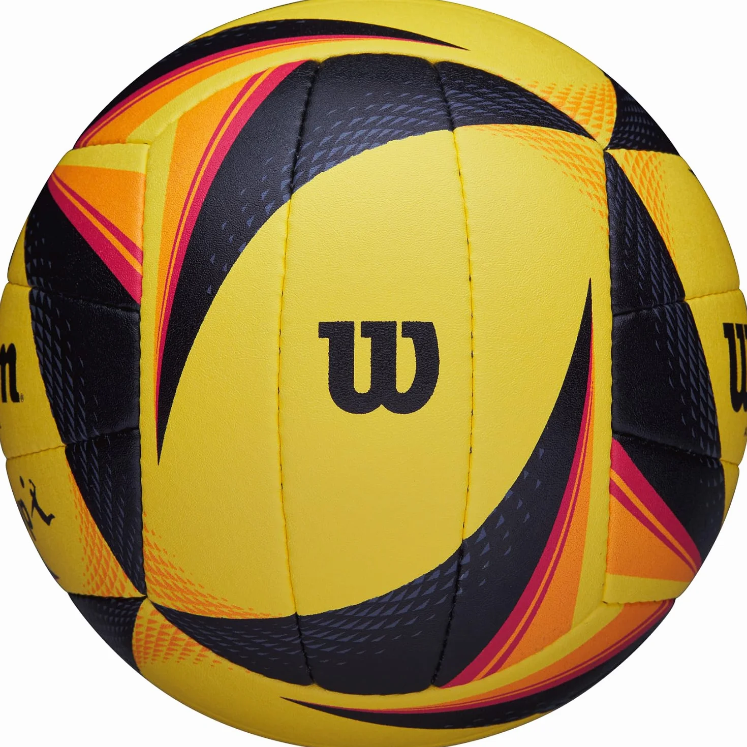 Wilson OPTX AVP Game Ball, WTH00020XB Pallone da Pallavolo, Beach Volley, Dimensioni Ufficiali, Giallo/Nero