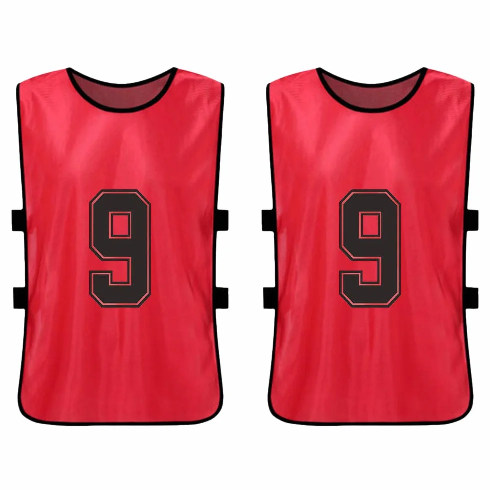 Adulti Soccer Pinnies Quick Drying Football Team Training Bavaglini Numerati Gilet Sportivo